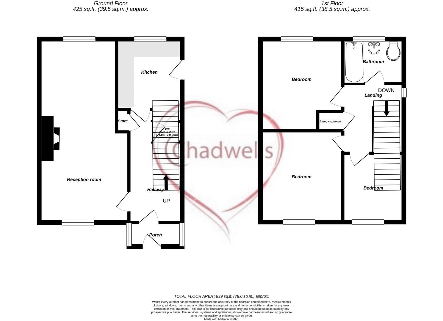 3 bed house for sale in Maid Marion Drive, Edwinstowe, NG21 - Property Floorplan