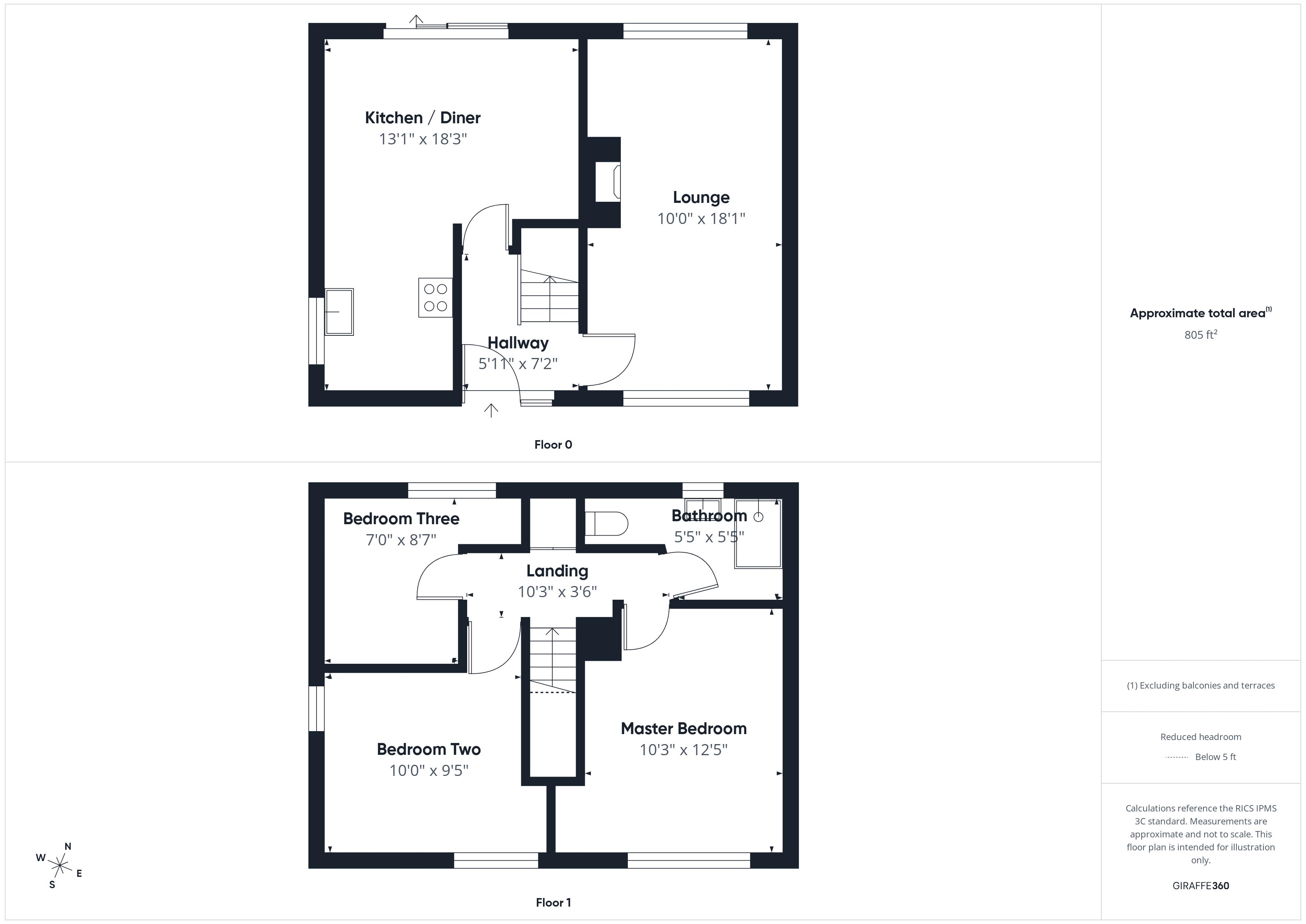 3 bed house for sale in Petersmith Drive, Ollerton, NG22 - Property Floorplan