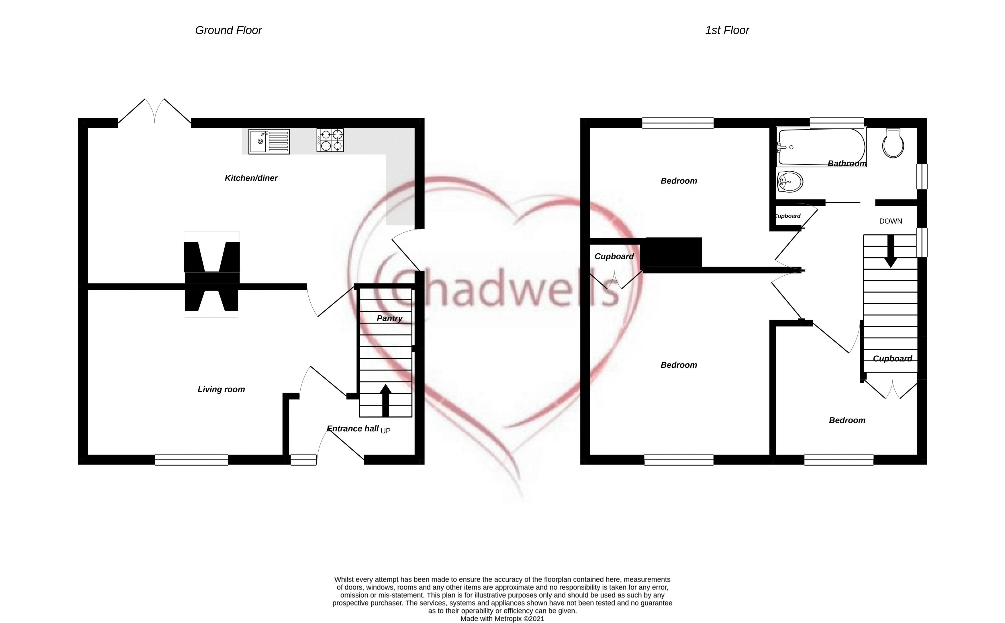 3 bed house for sale in Mount Crescent, Warsop, NG20 - Property Floorplan