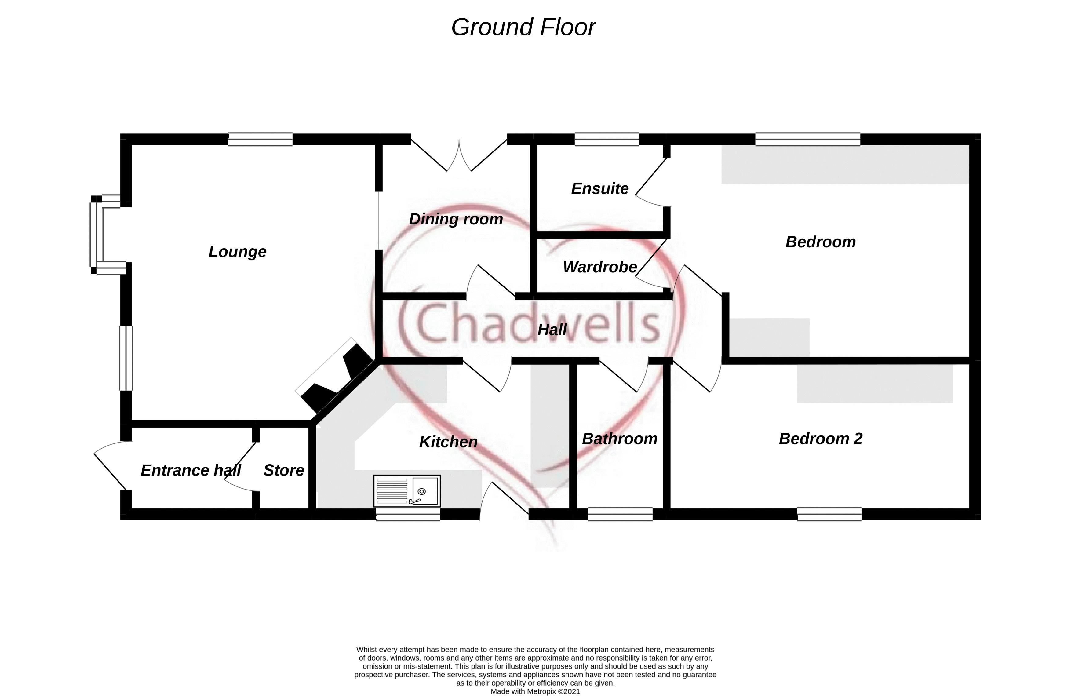 2 bed  for sale in Fairfield Park, Ollerton, NG22 - Property Floorplan