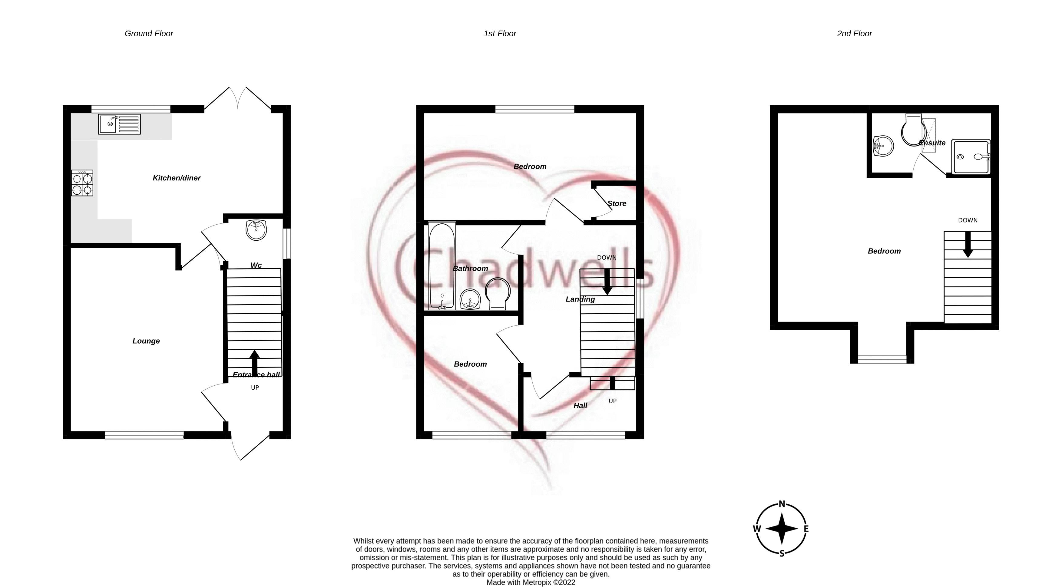 3 bed house for sale in St Stephens Road, Ollerton, NG22 - Property Floorplan