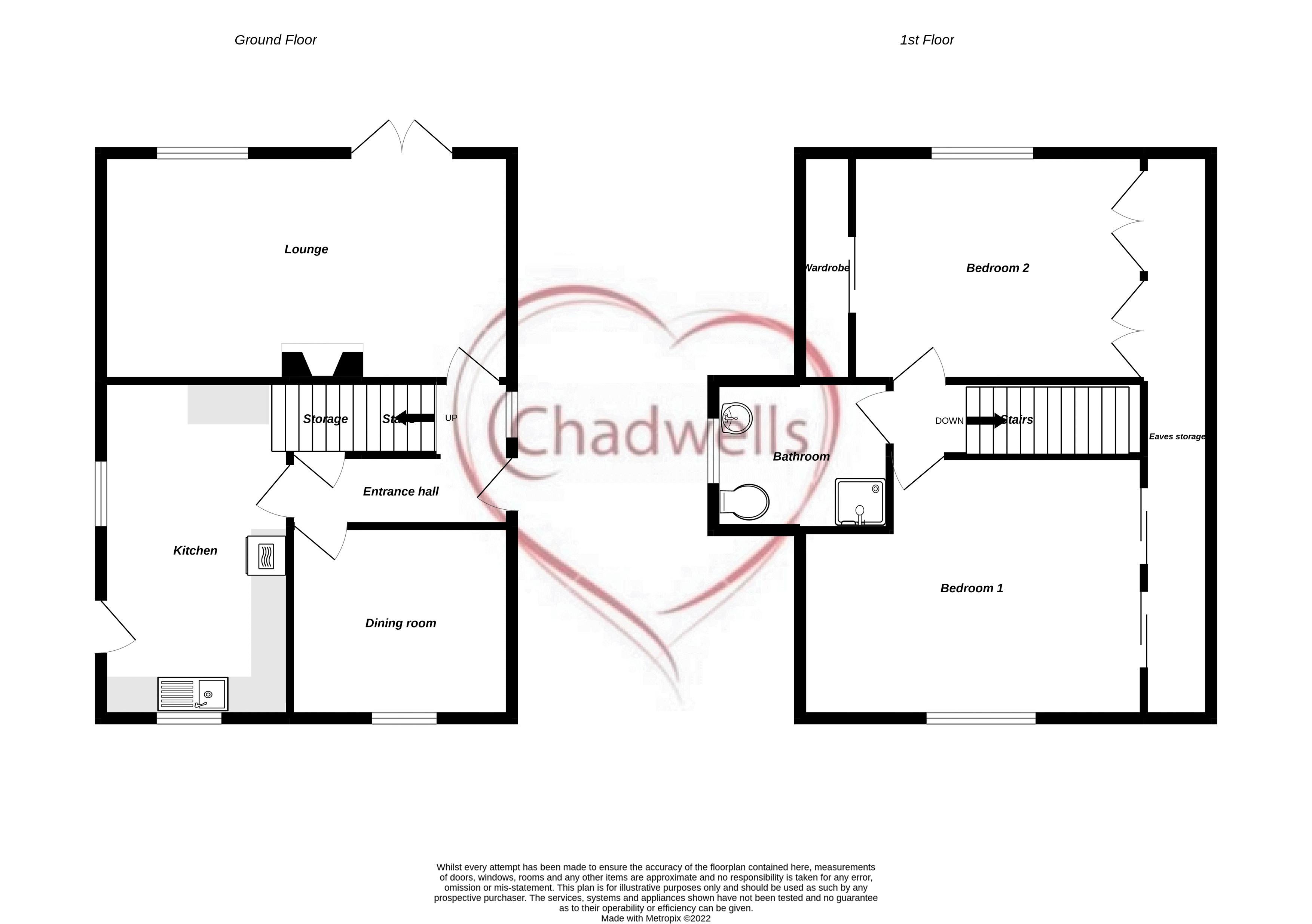2 bed bungalow for sale in Hereford Avenue, Ollerton, NG22 - Property Floorplan