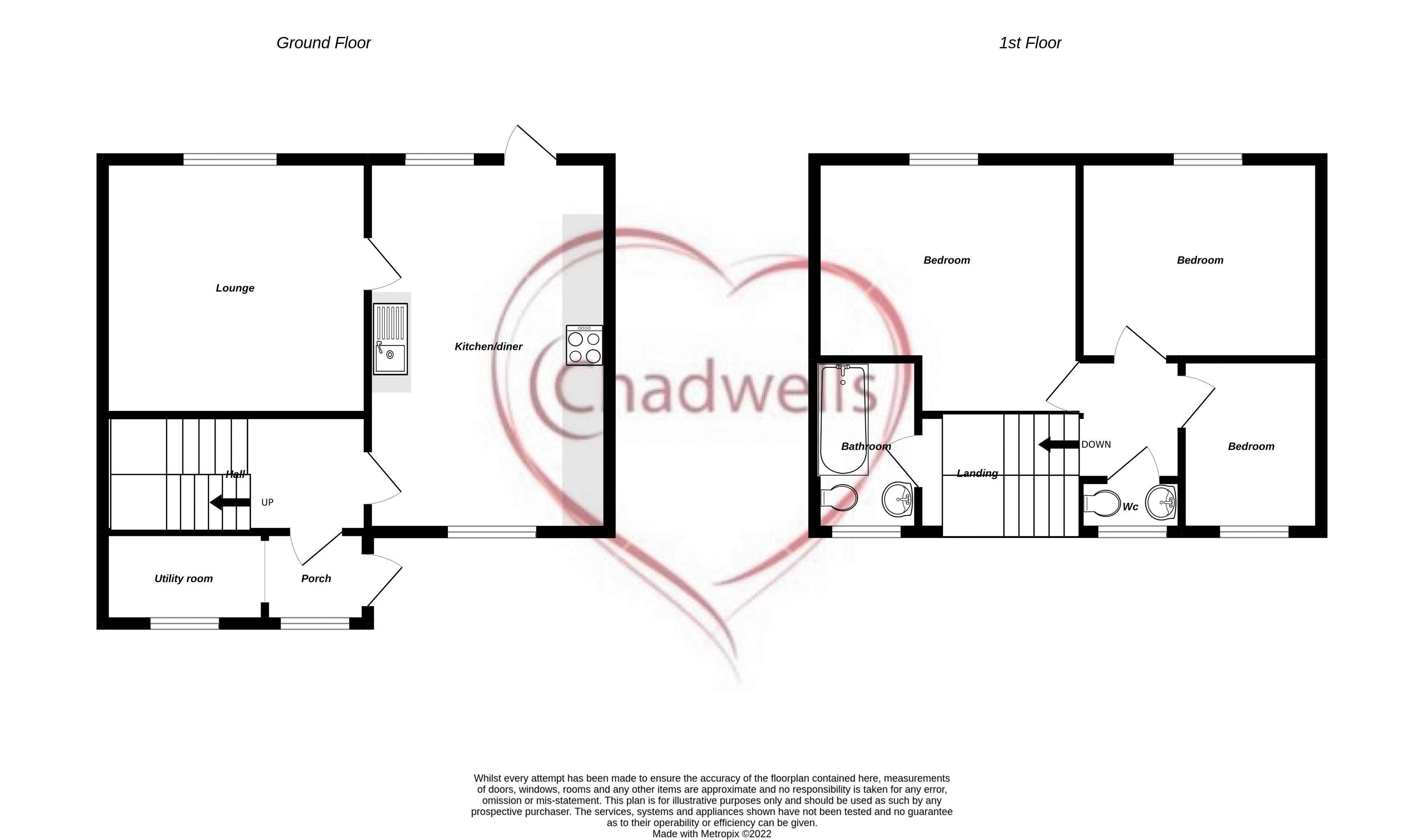 3 bed house for sale in Hatfield Avenue, Maden Vale, NG20 - Property Floorplan