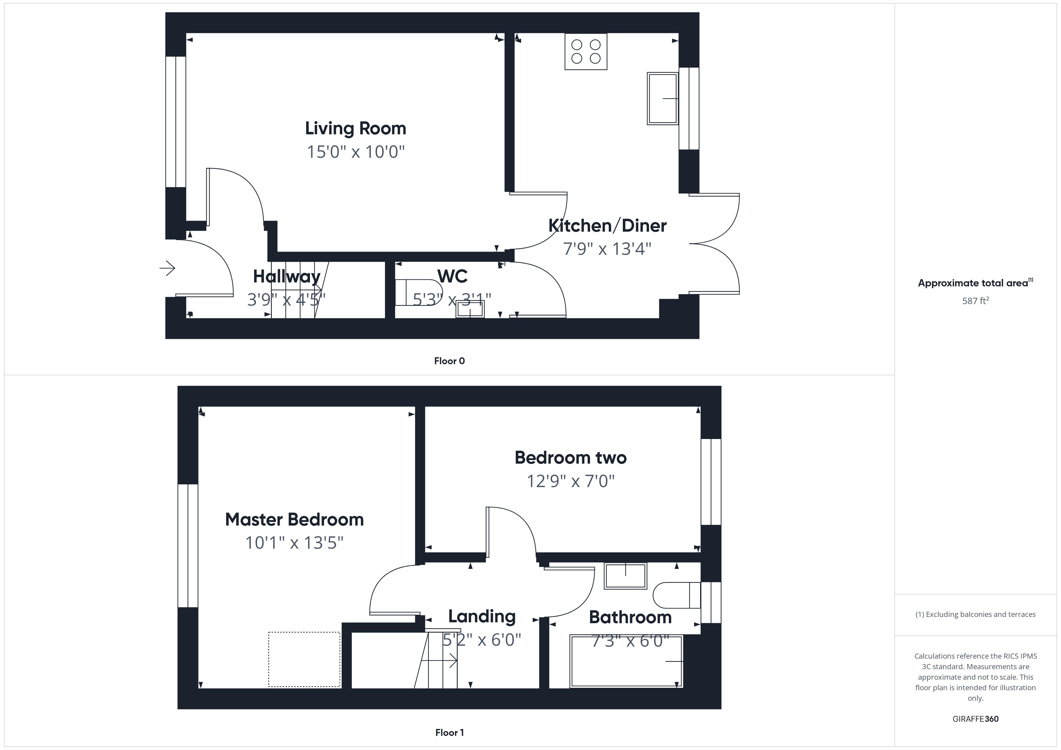 2 bed house for sale in Griffin Road, Ollerton , NG22 - Property Floorplan