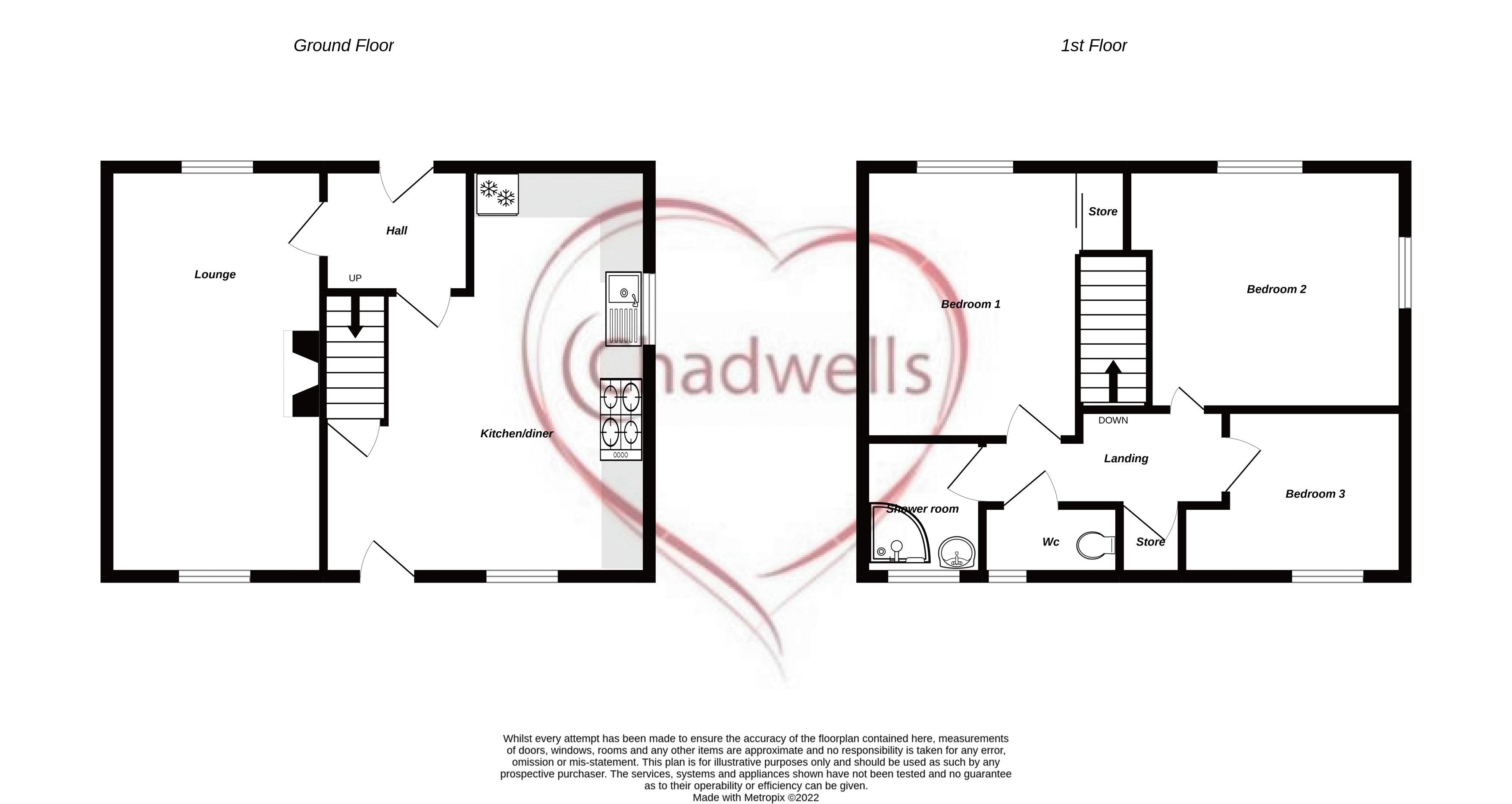 3 bed house for sale in Breck Bank Crescent, Ollerton, NG22 - Property Floorplan