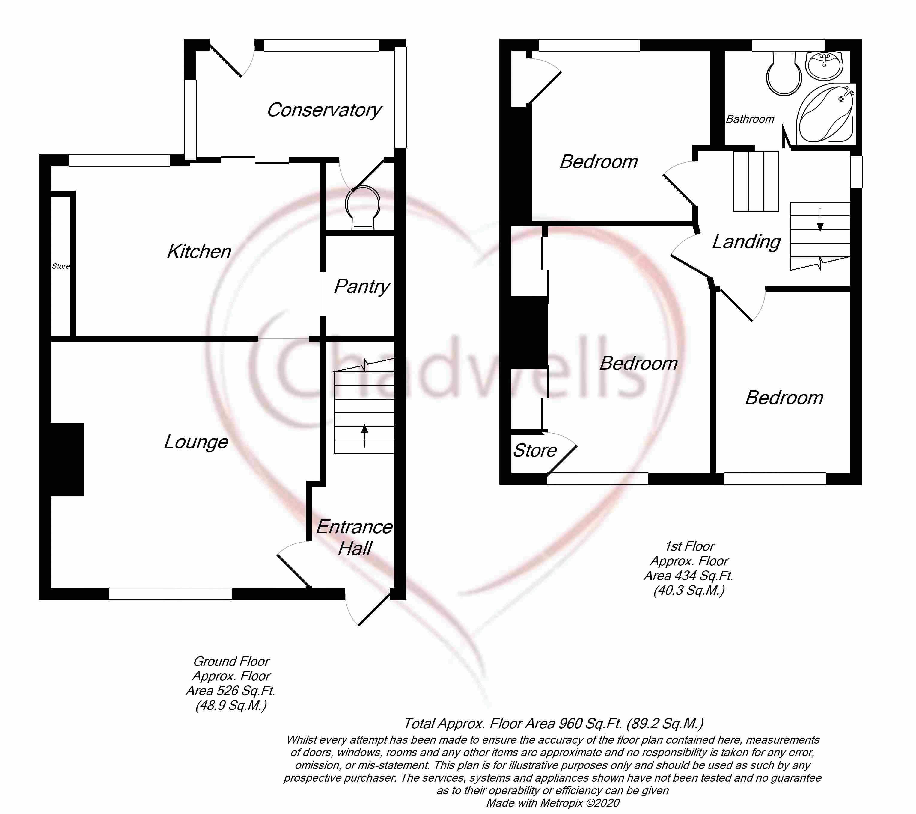 3 bed house to rent in Pine Avenue, Newark, NG22 - Property Floorplan
