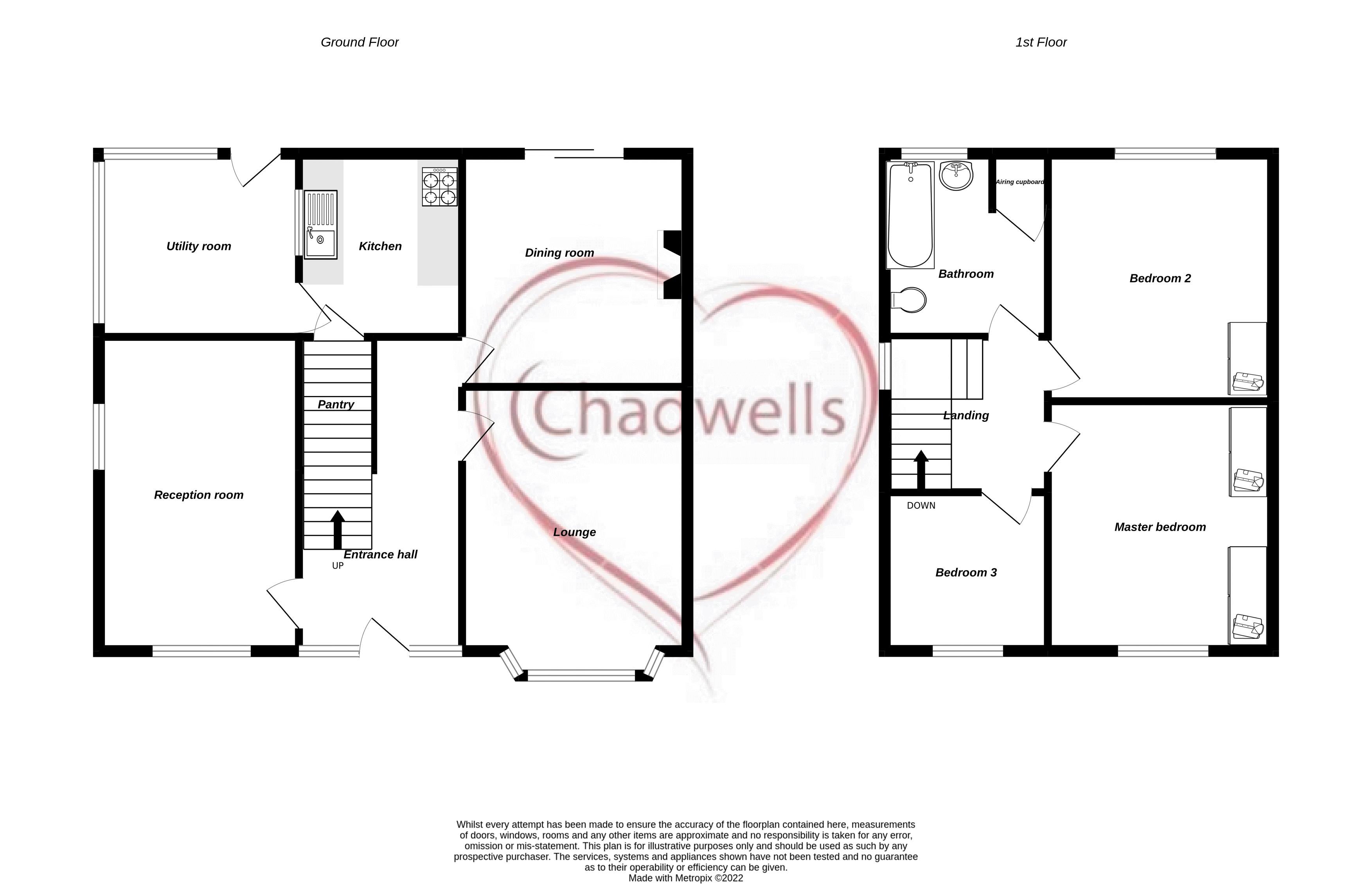 3 bed house for sale in Walesby Lane, Ollerton, NG22 - Property Floorplan