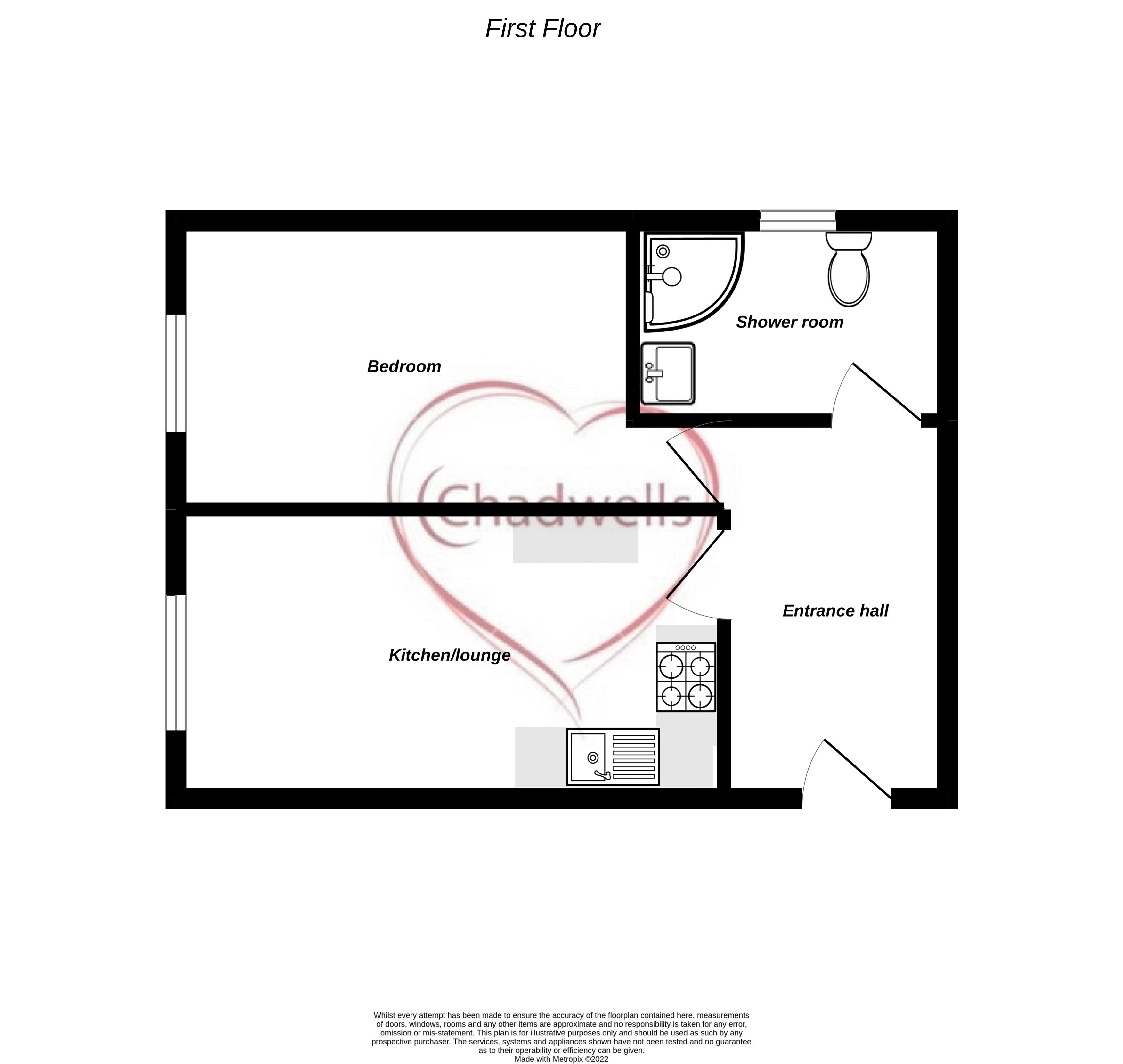 1 bed flat to rent in Whitewater Road, Ollerton, NG22 - Property Floorplan