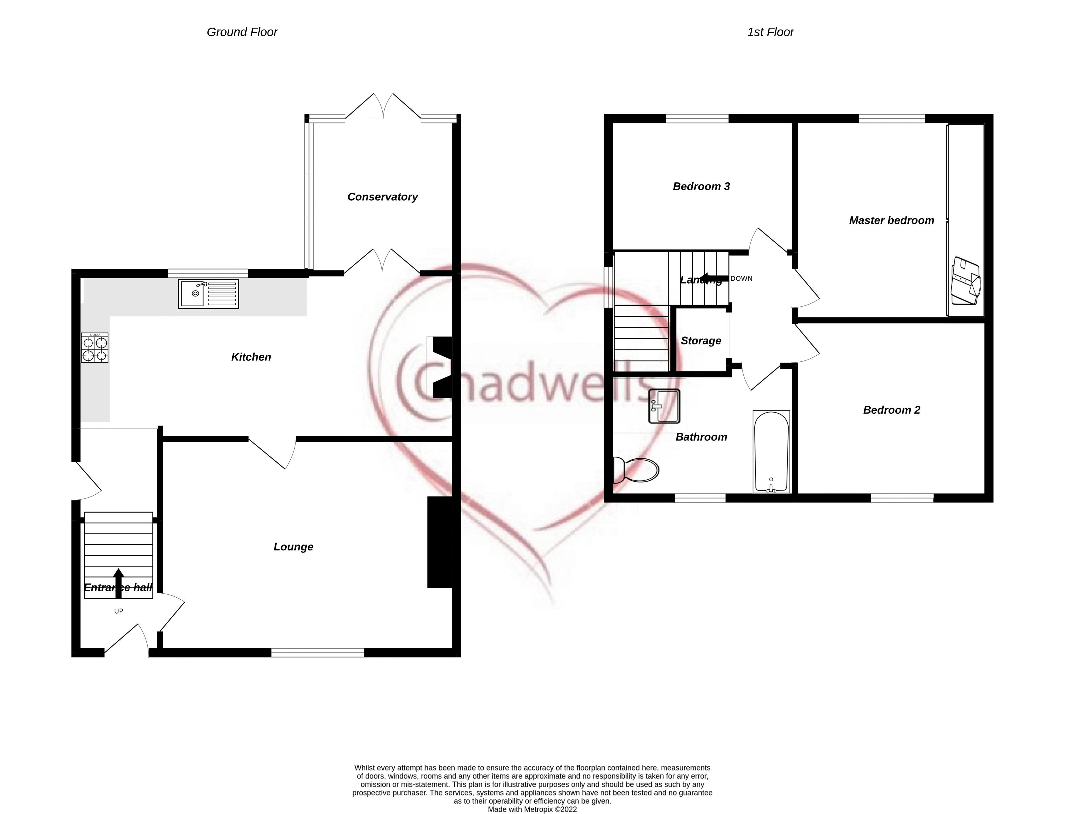3 bed house for sale in Walesby Lane, Ollerton, NG22 - Property Floorplan