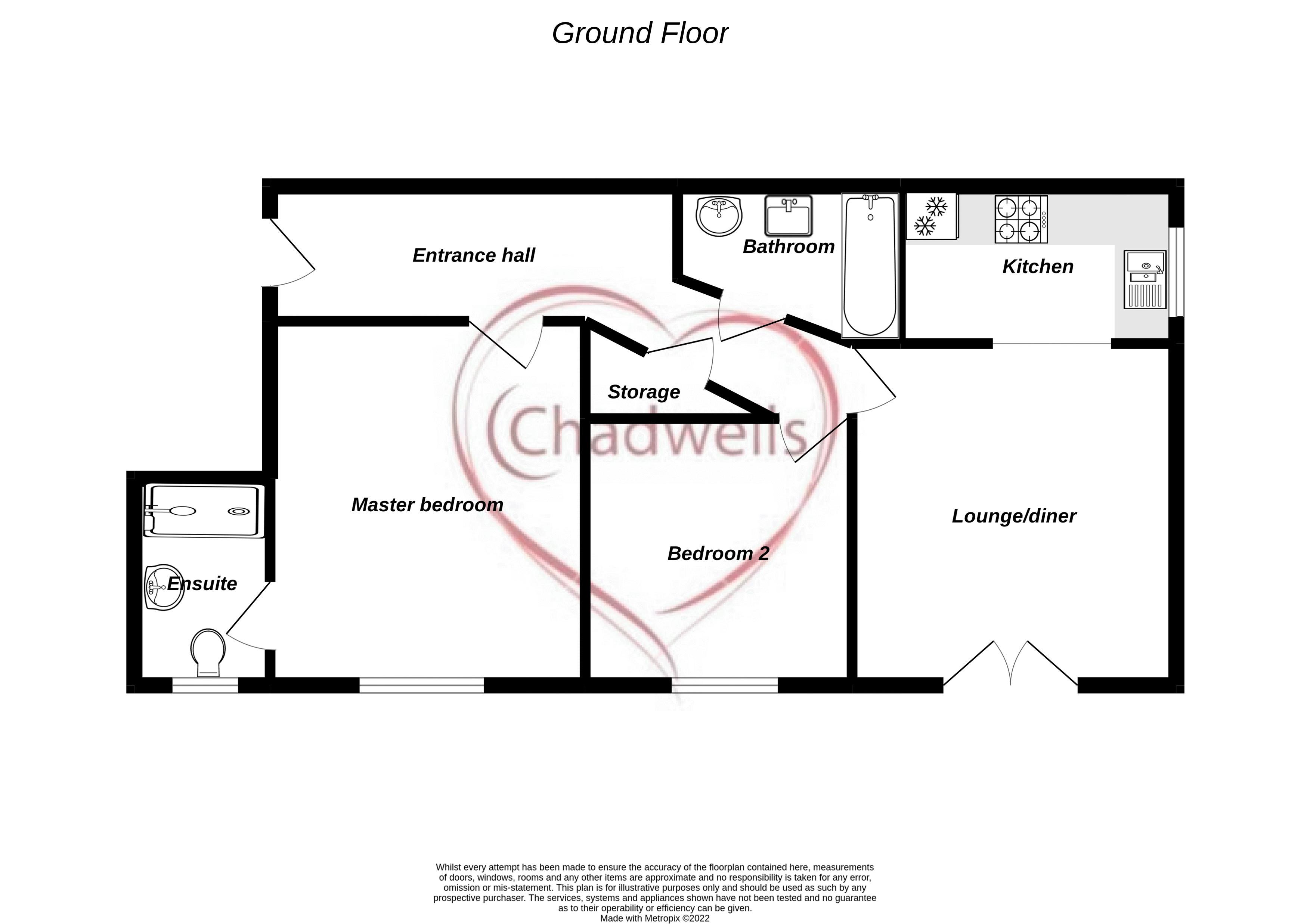 2 bed flat to rent in Freya Road, Ollerton, NG22 - Property Floorplan