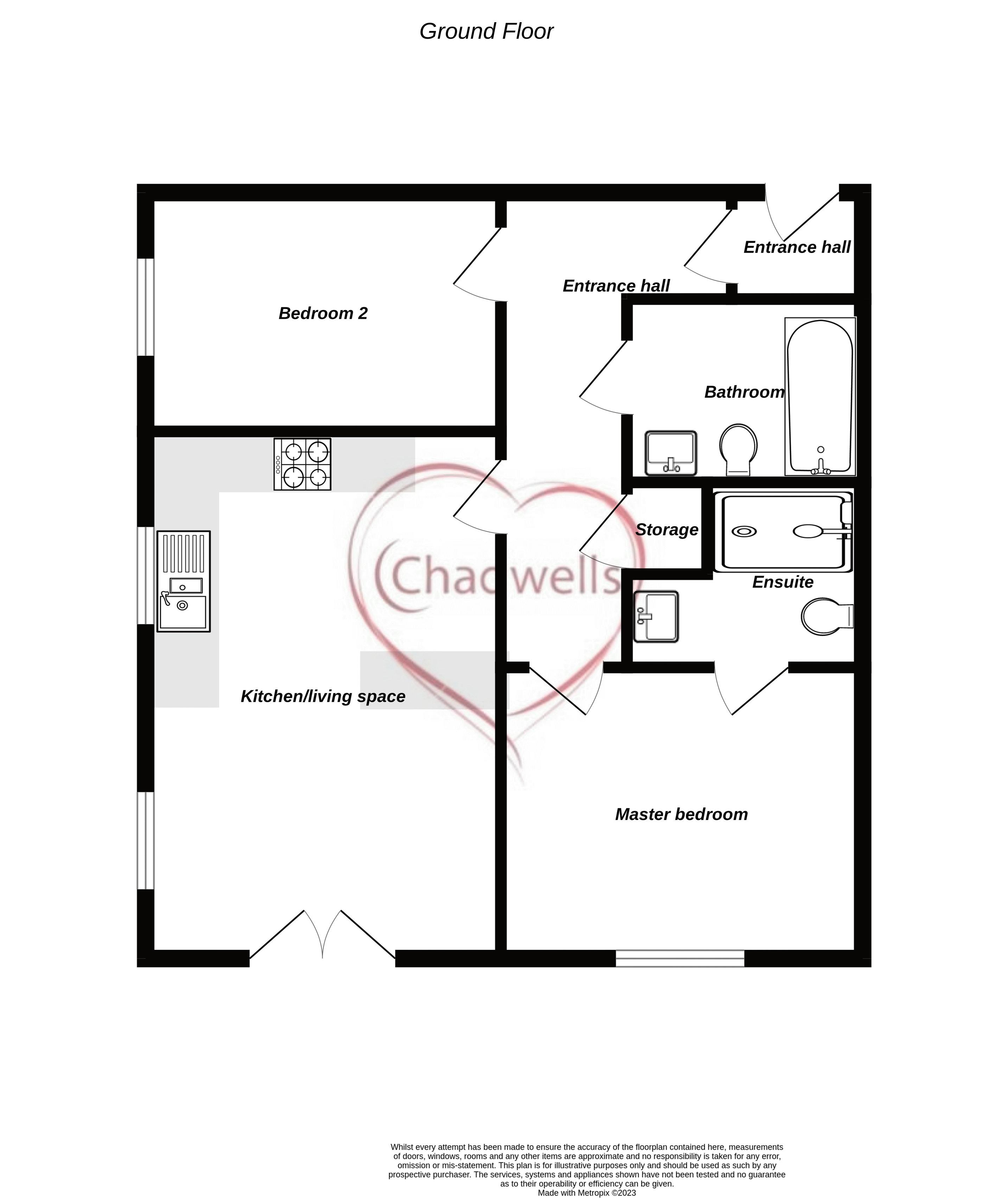 2 bed flat for sale in Goodwill Road, Ollerton, NG22 - Property Floorplan