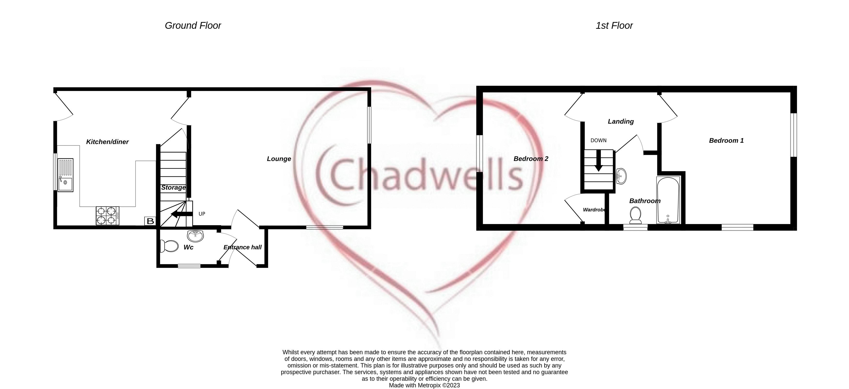 2 bed house for sale in Banksman Way, New Ollerton, NG22 - Property Floorplan