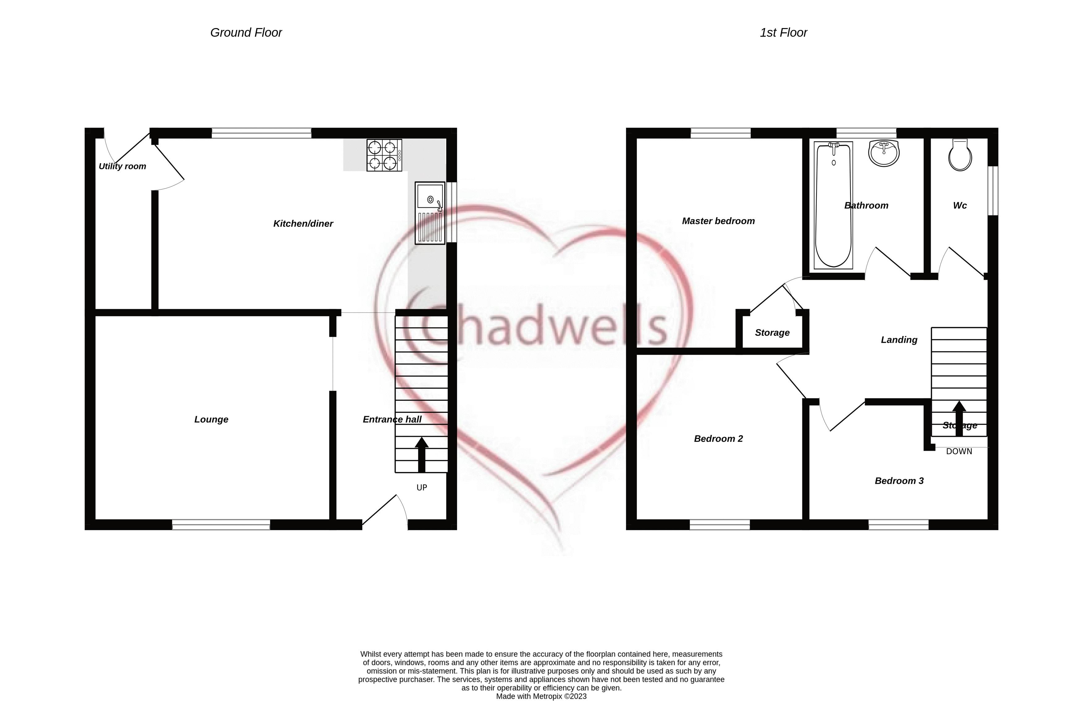 3 bed house for sale in Breck Bank, Ollerton, NG22 - Property Floorplan