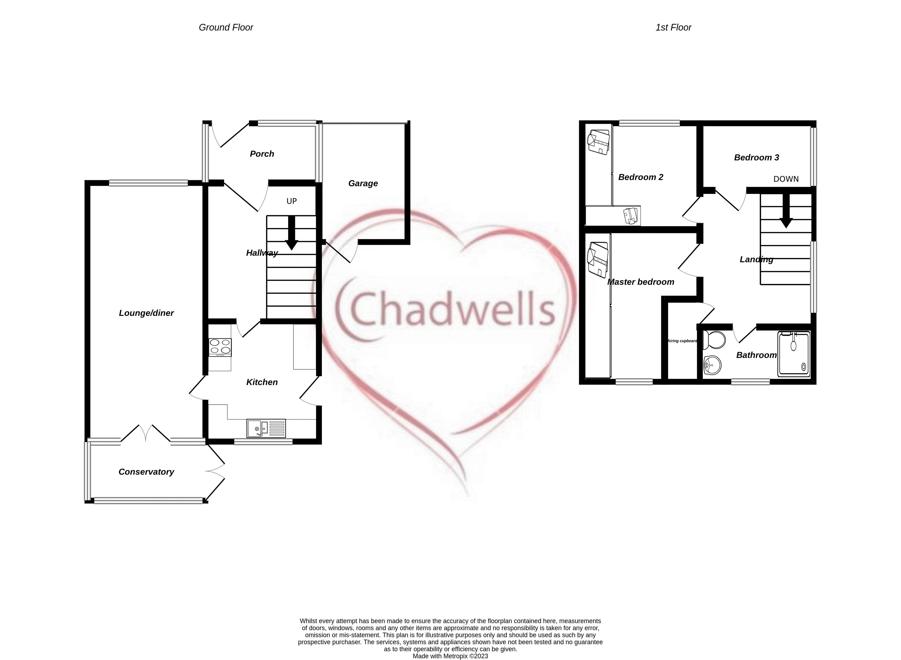 3 bed house for sale in Thornhill Drive, Boughton, NG22 - Property Floorplan