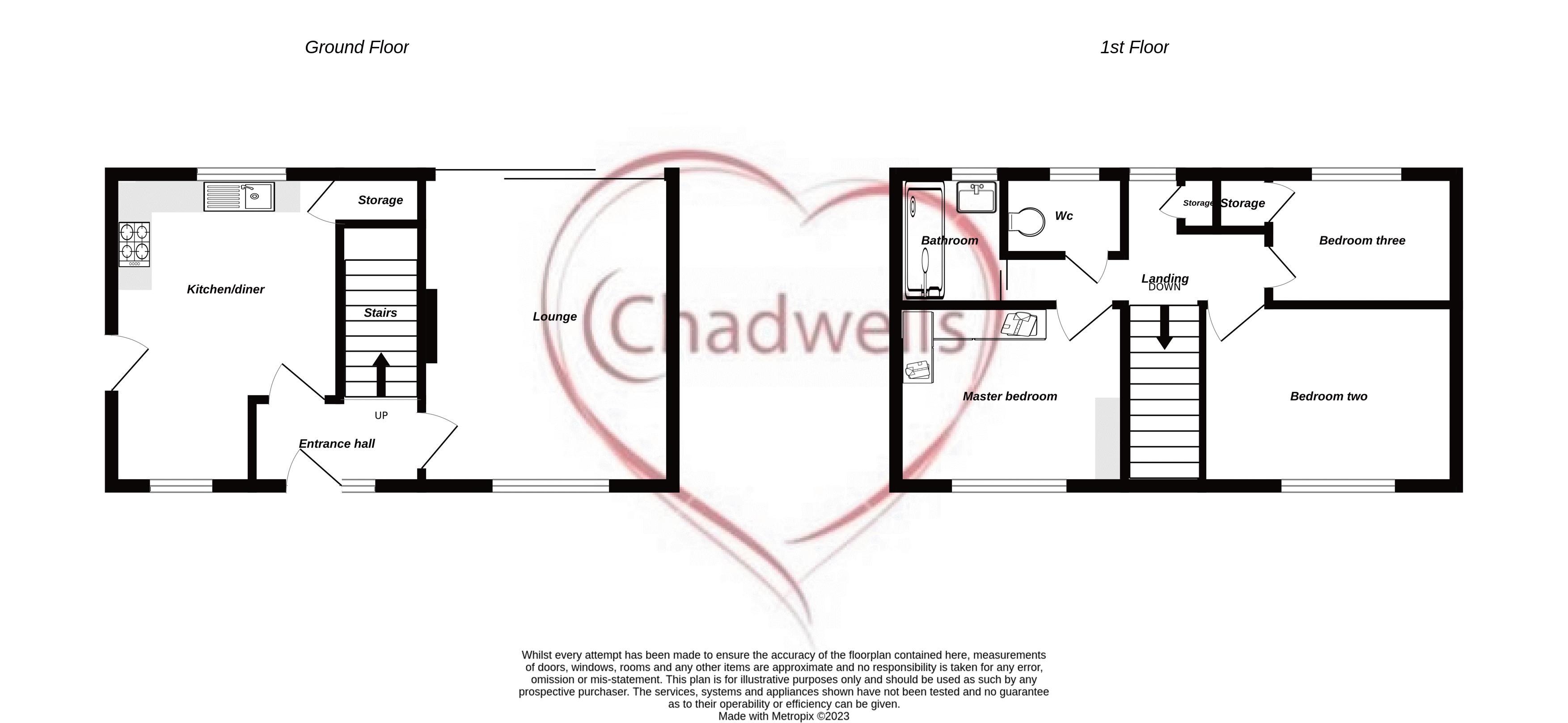 3 bed house for sale in Abbey Road, Edwinstowe, NG21 - Property Floorplan