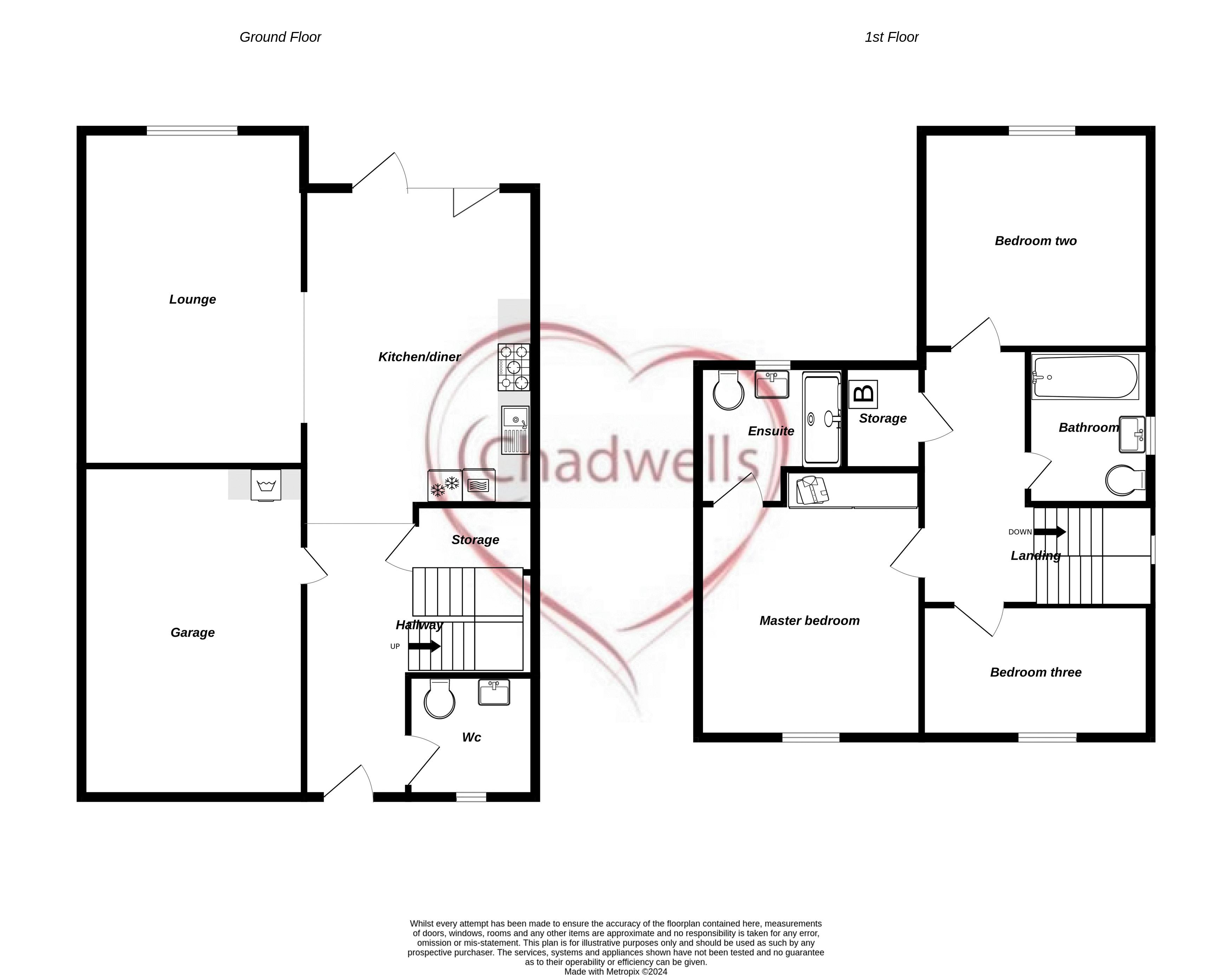 3 bed house for sale in Kingfisher Way, Ollerton, NG22 - Property Floorplan