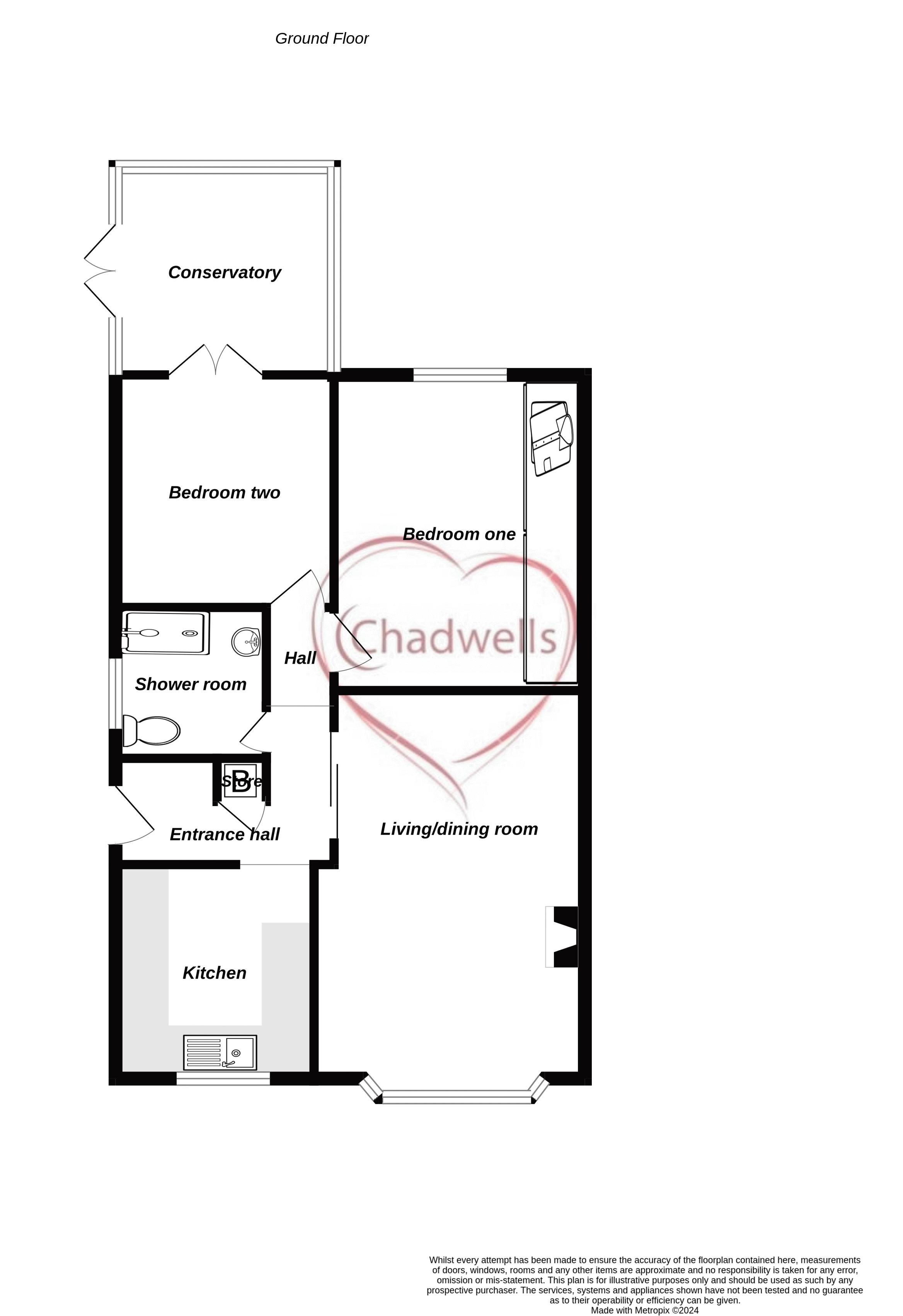 2 bed bungalow for sale in Main Street, Walesby, NG22 - Property Floorplan