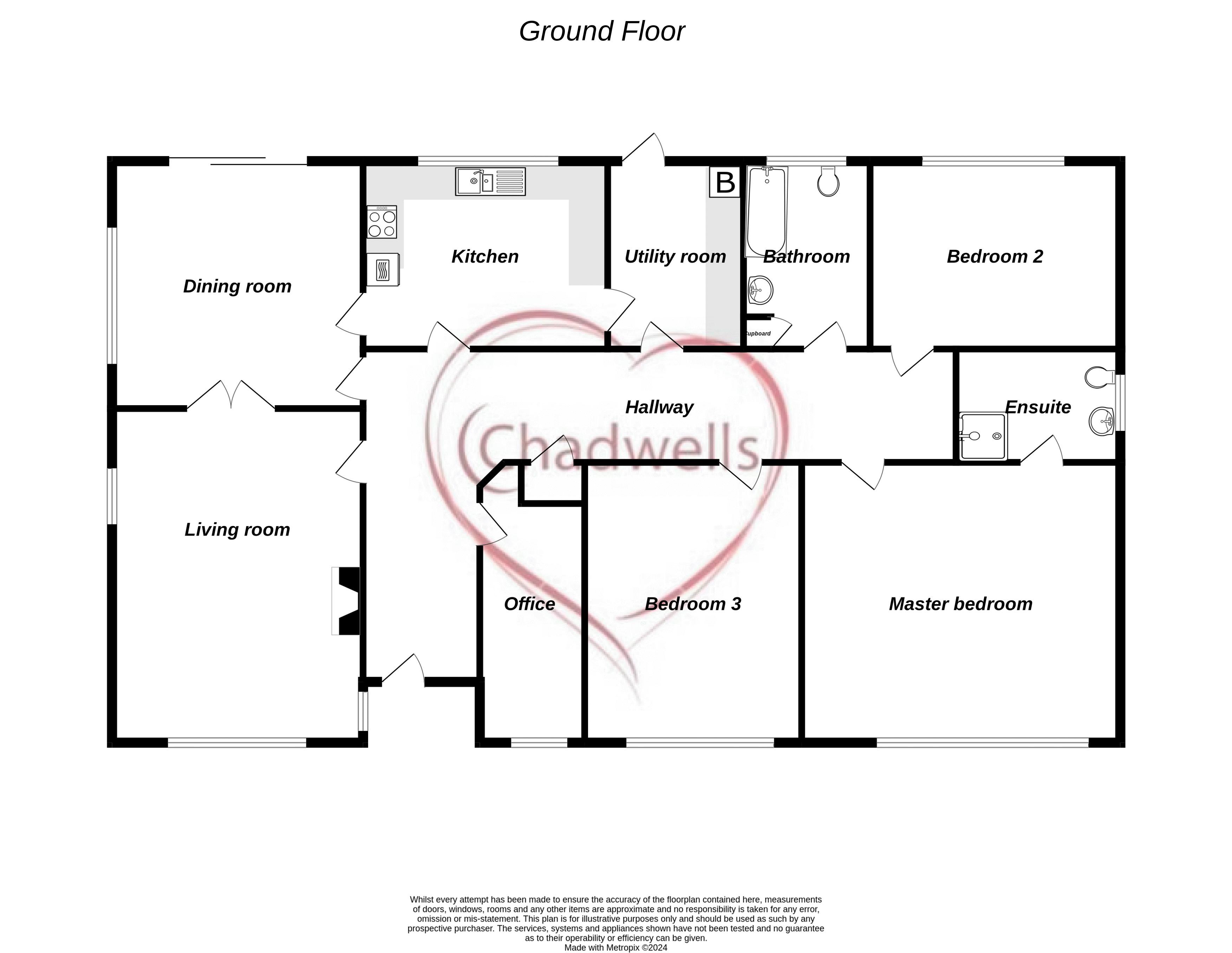 3 bed bungalow for sale in Gorsethorpe Lane, Gorsethorpe, NG21 - Property Floorplan