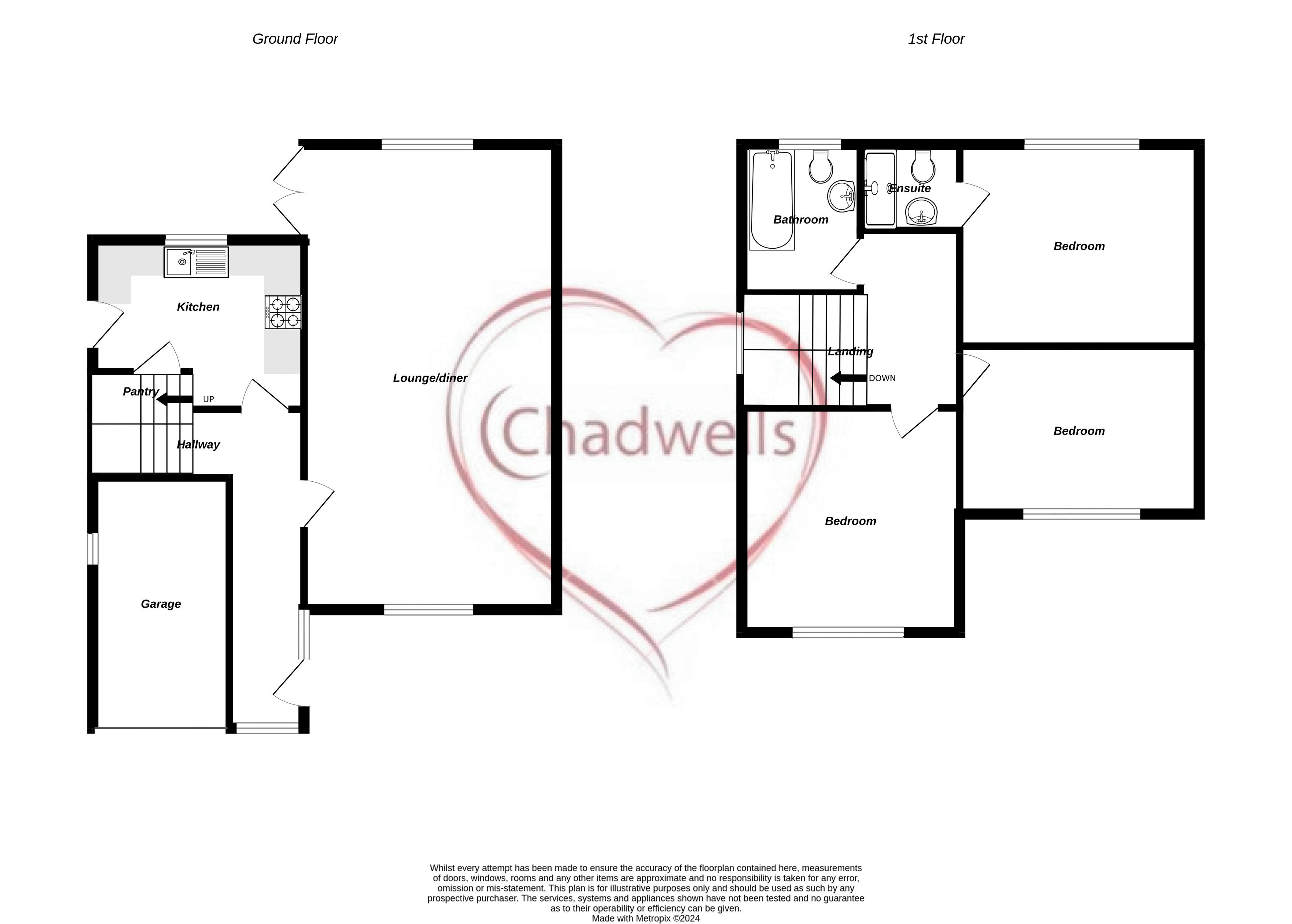 3 bed house for sale in Manvers Crescent, Edwinstowe, NG21 - Property Floorplan