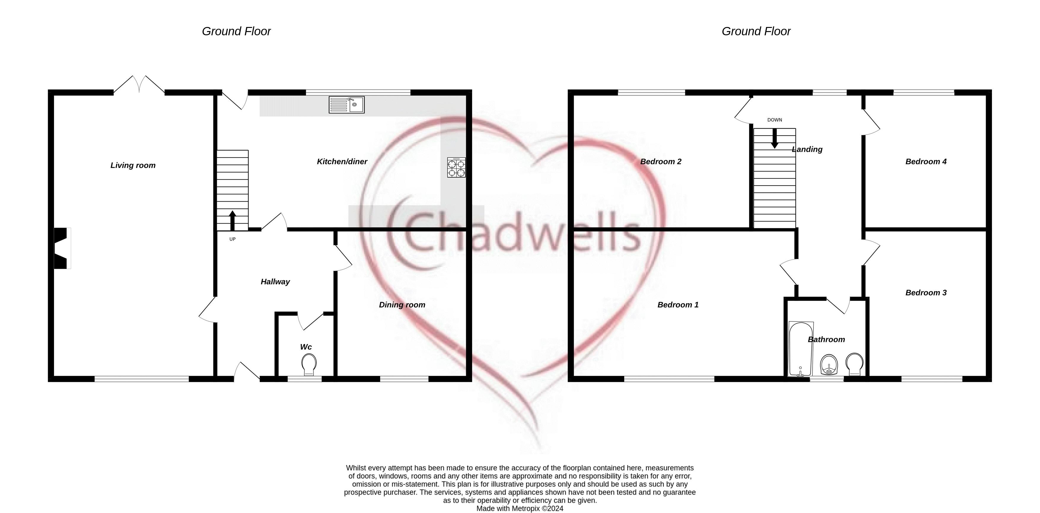 4 bed house for sale in Lansbury Road, Edwinstowe, NG21 - Property Floorplan
