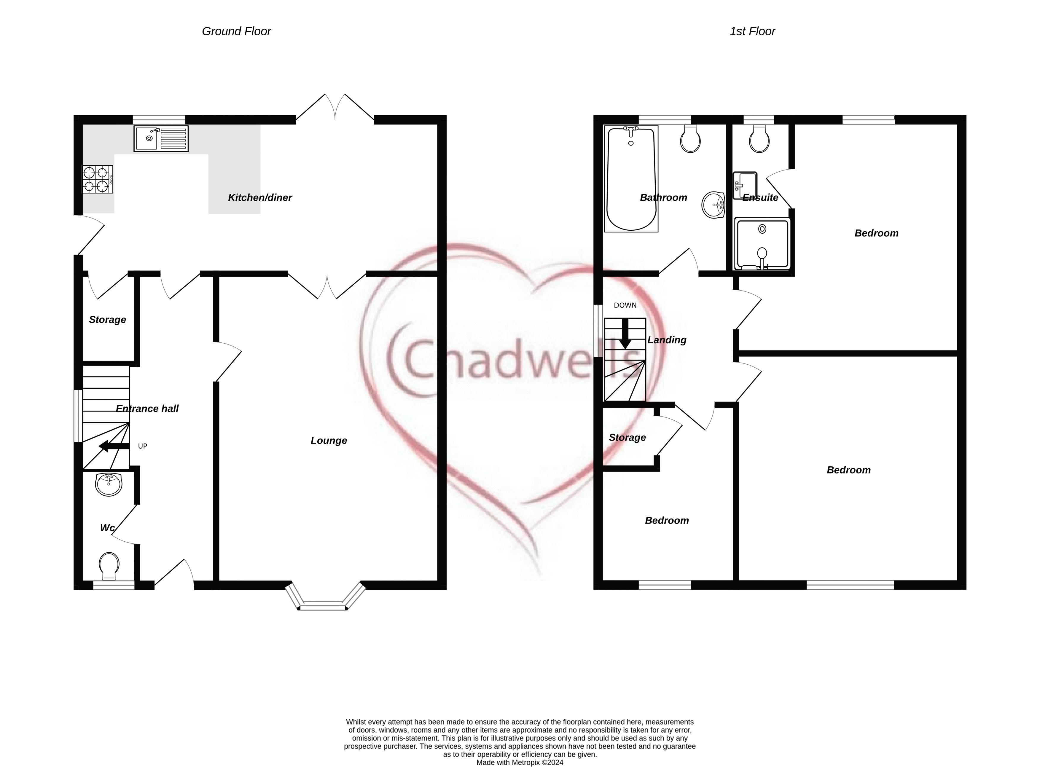 3 bed house for sale in Robin Hood Avenue, Warsop, NG20 - Property Floorplan
