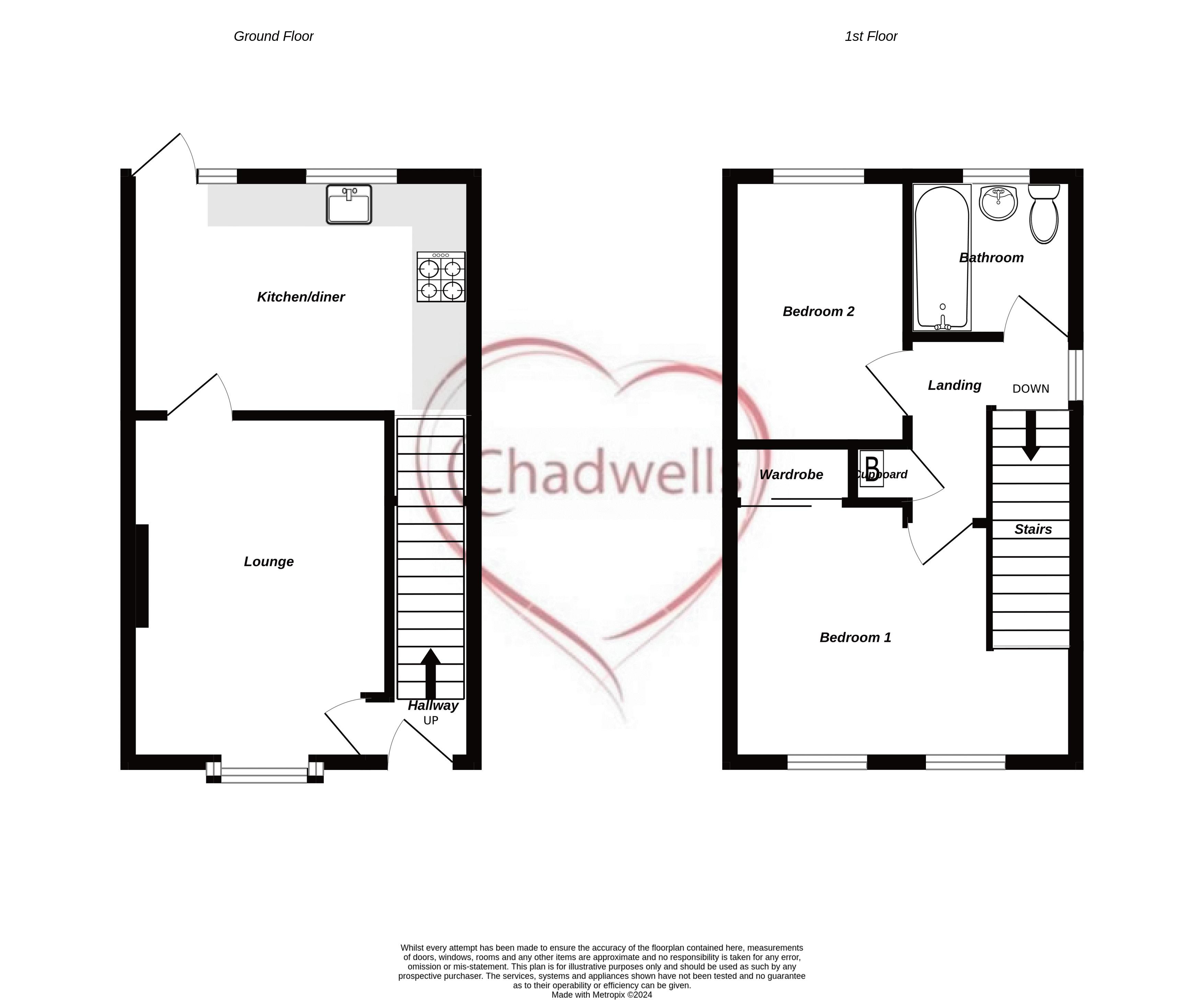 2 bed house for sale in The Heathers, Boughton, NG22 - Property Floorplan