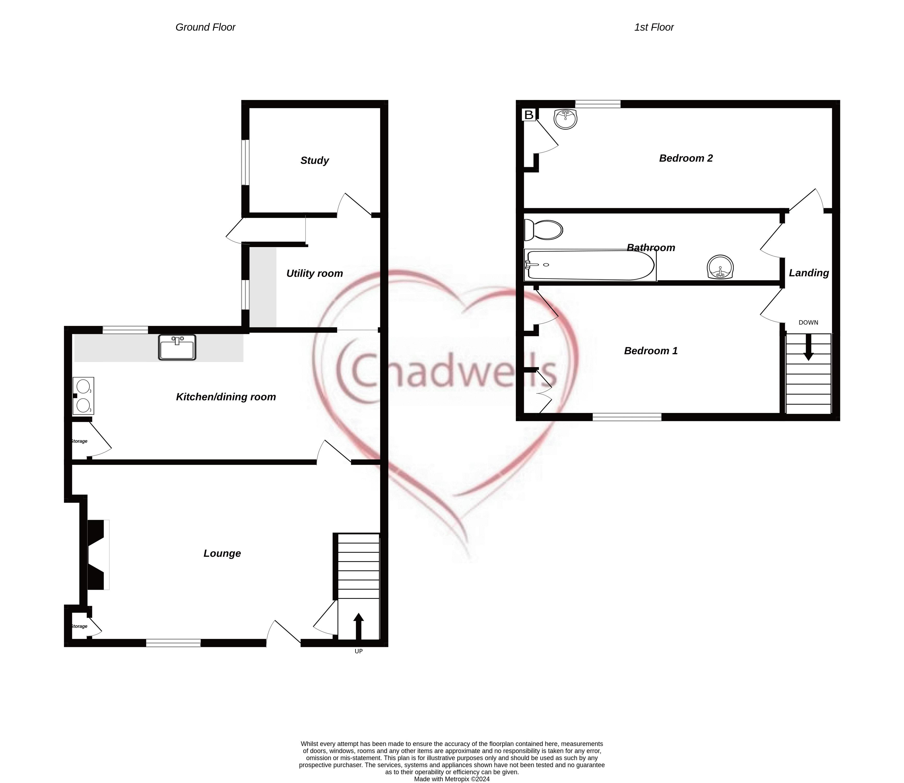 2 bed cottage for sale in Station Road, Ollerton, NG22 - Property Floorplan
