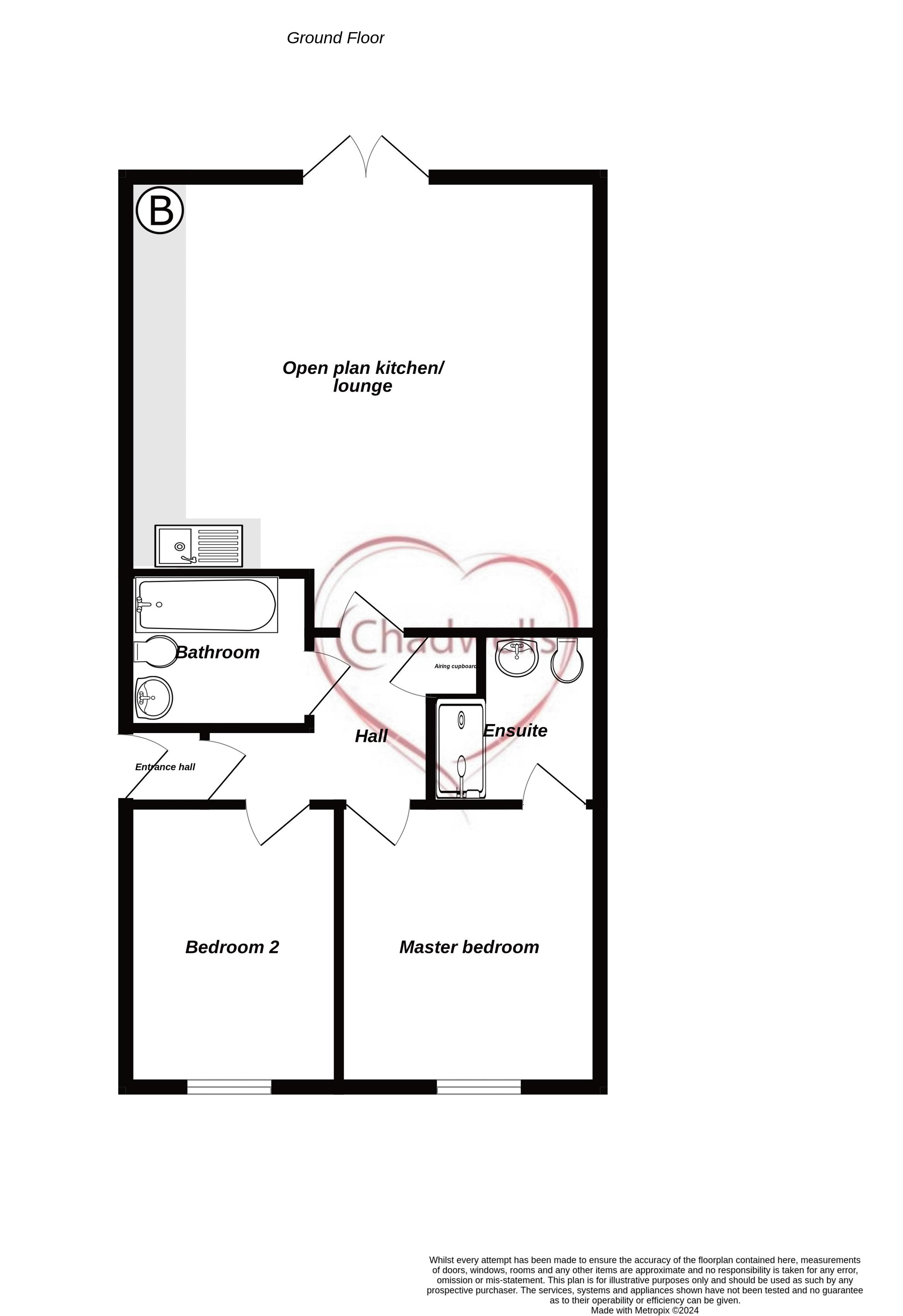 2 bed flat for sale in Goodwill Road, Newark, NG22 - Property Floorplan