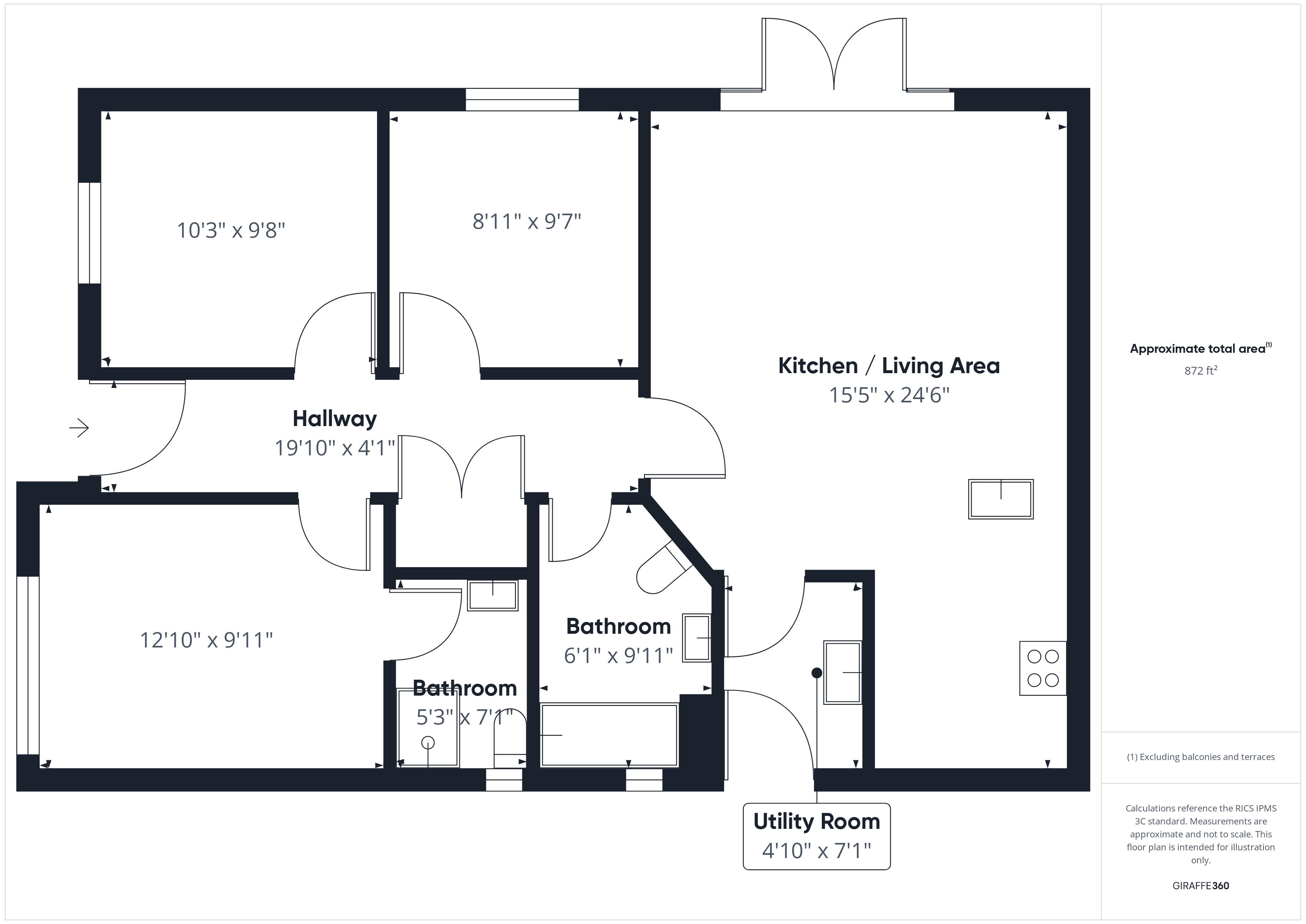 3 bed bungalow for sale in Copper Beech Close, Newark, NG22 - Property Floorplan