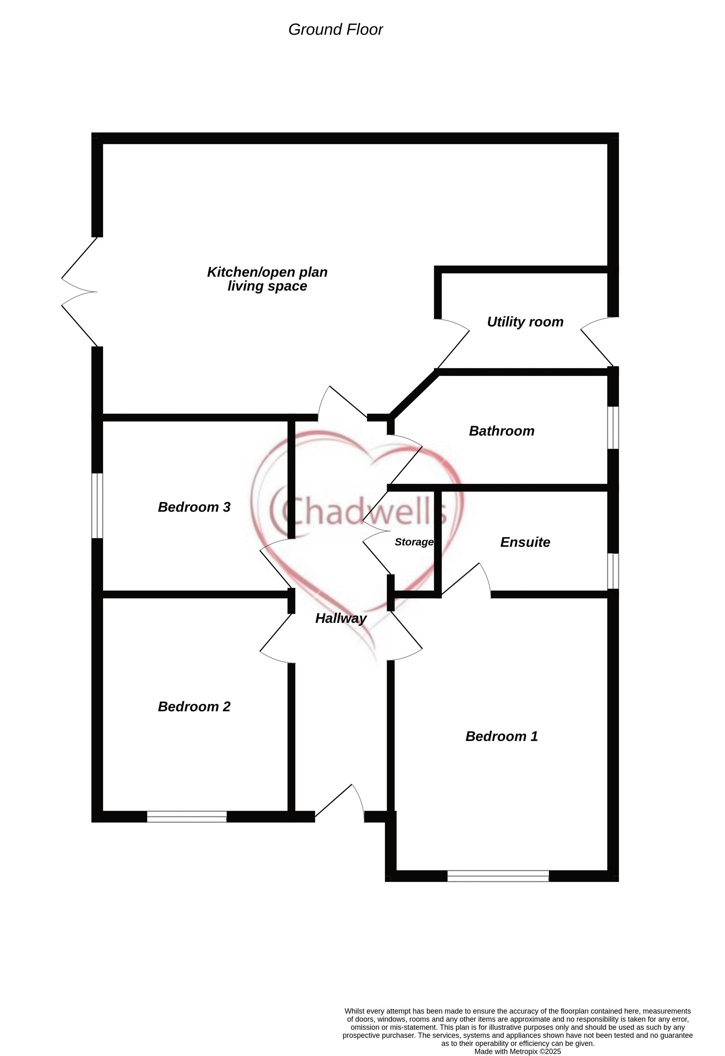 3 bed bungalow for sale in Copper Beech Close, Ollerton, NG22 - Property Floorplan