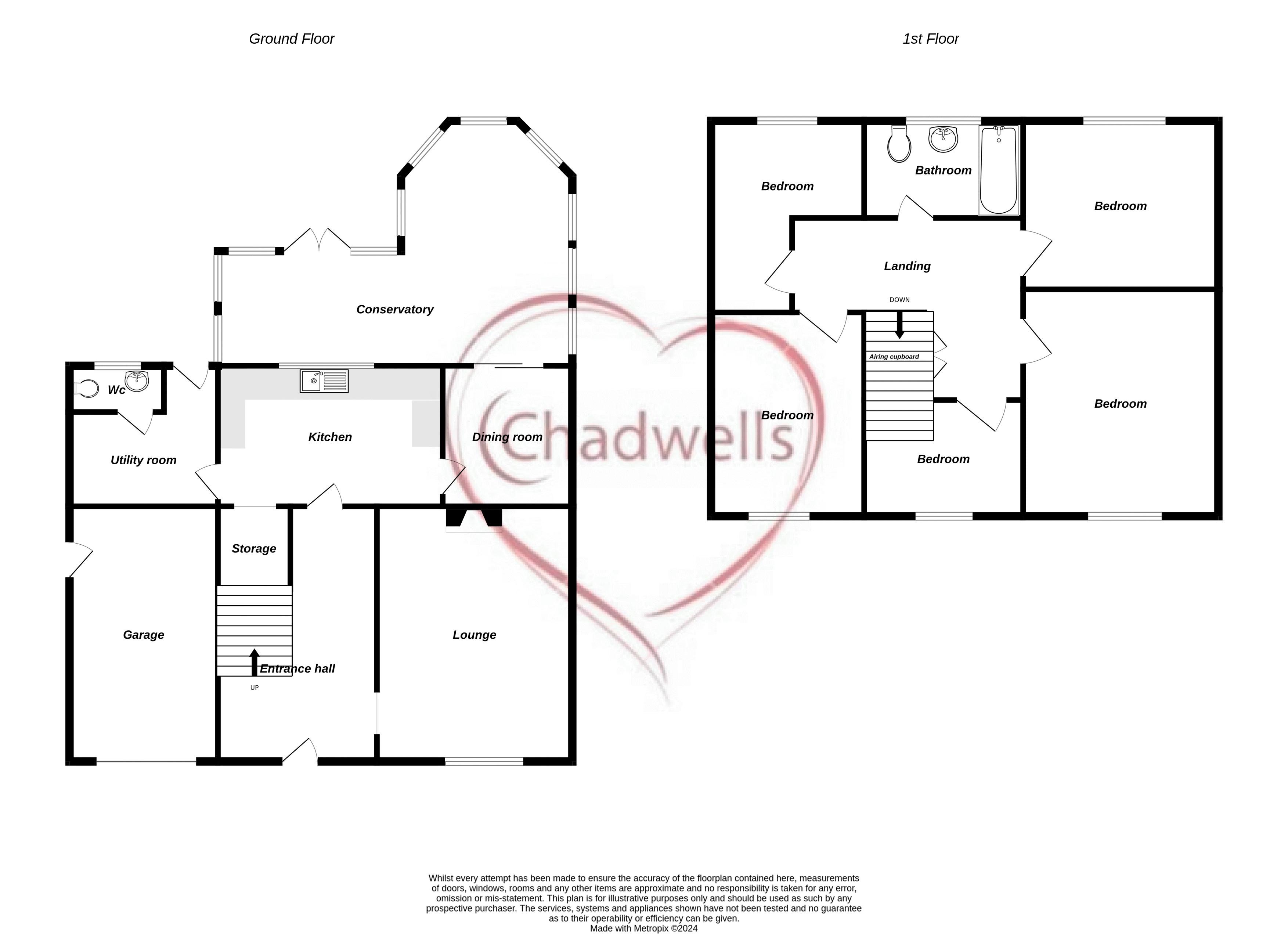 5 bed house for sale in Cornwall Drive, Ollerton, NG22 - Property Floorplan