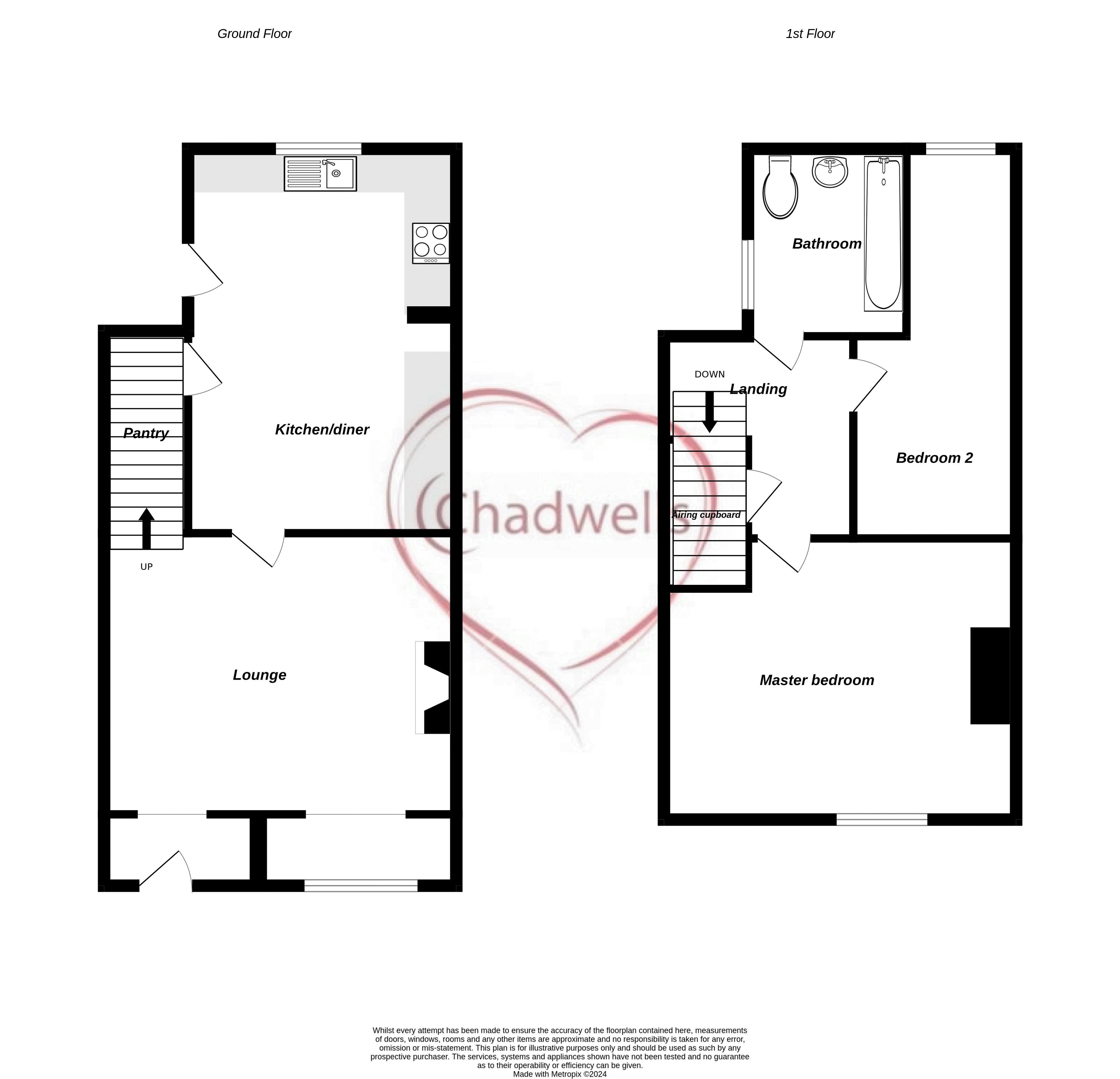 2 bed house for sale in Forest Road, Newark, NG22 - Property Floorplan