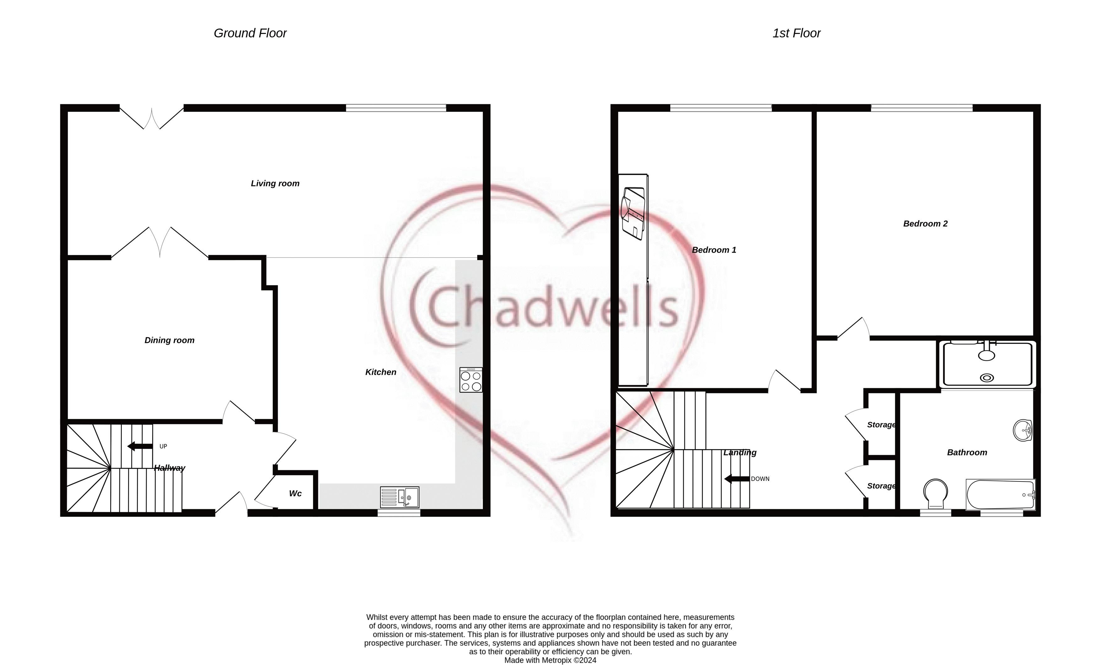 2 bed house for sale in Stepnall Heights, Boughton, NG22 - Property Floorplan