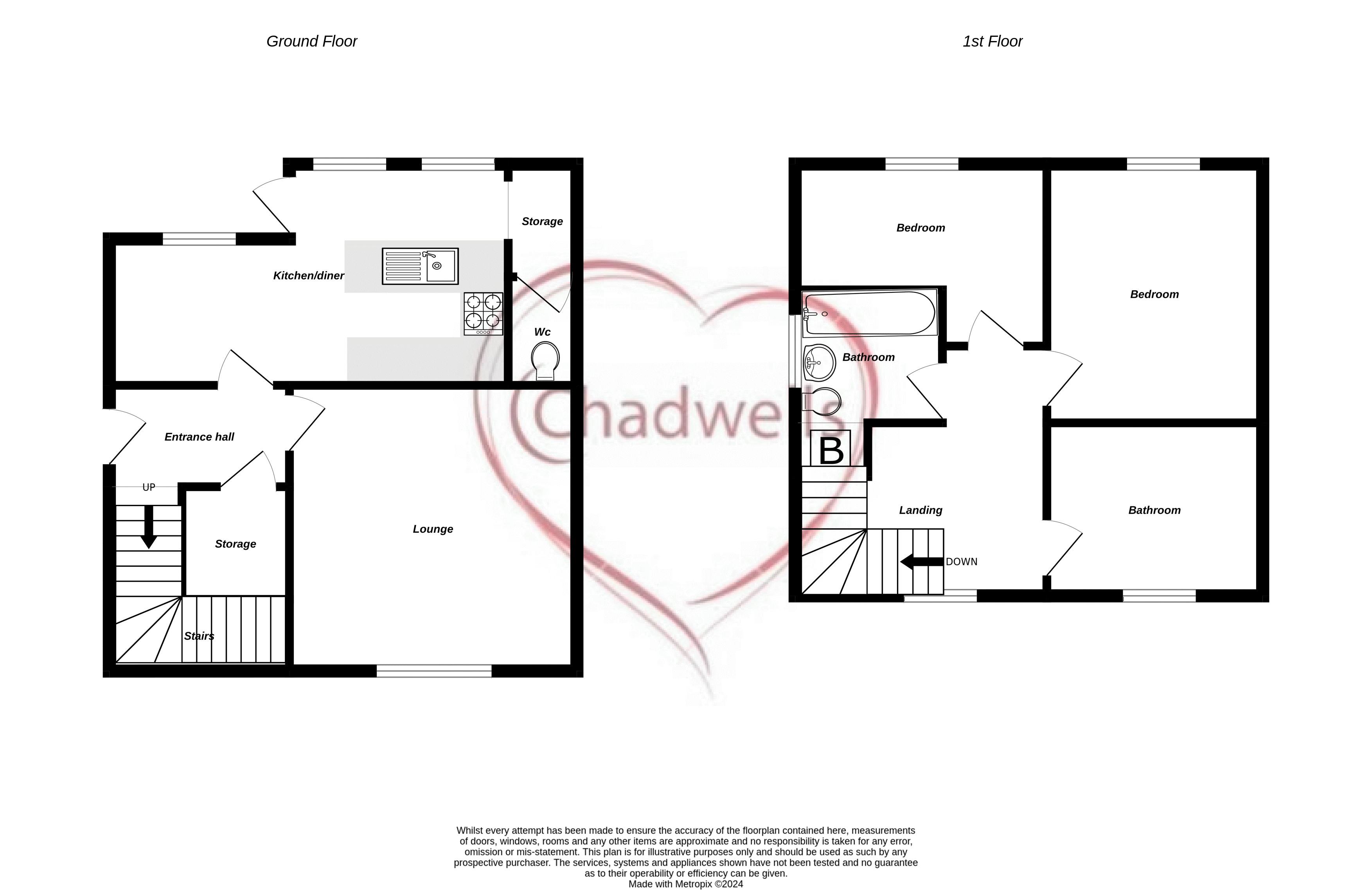 3 bed house for sale in Walesby Lane, New Ollerton, NG22 - Property Floorplan