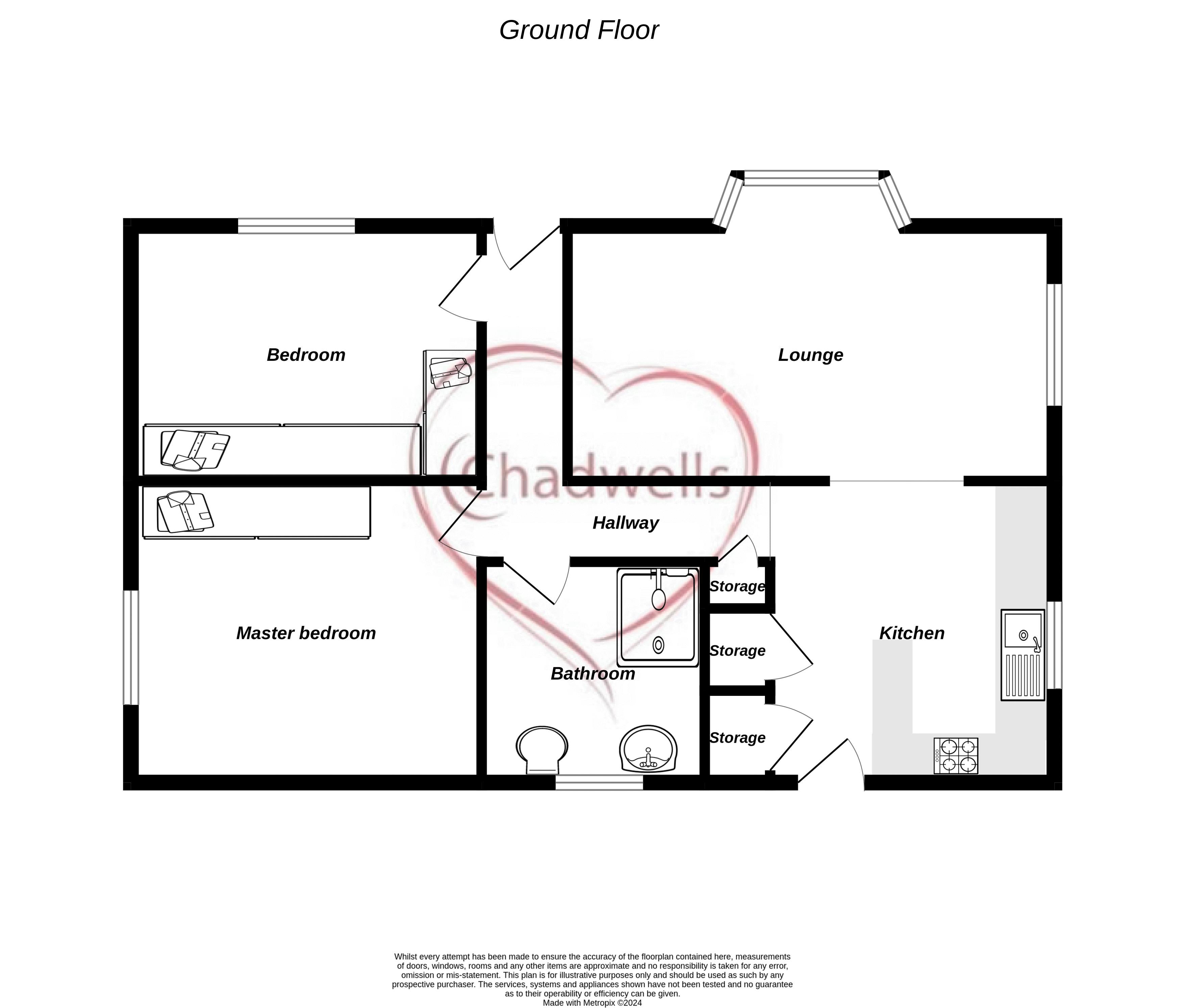 2 bed bungalow for sale in Sherwood Park, Walesby, NG22 - Property Floorplan