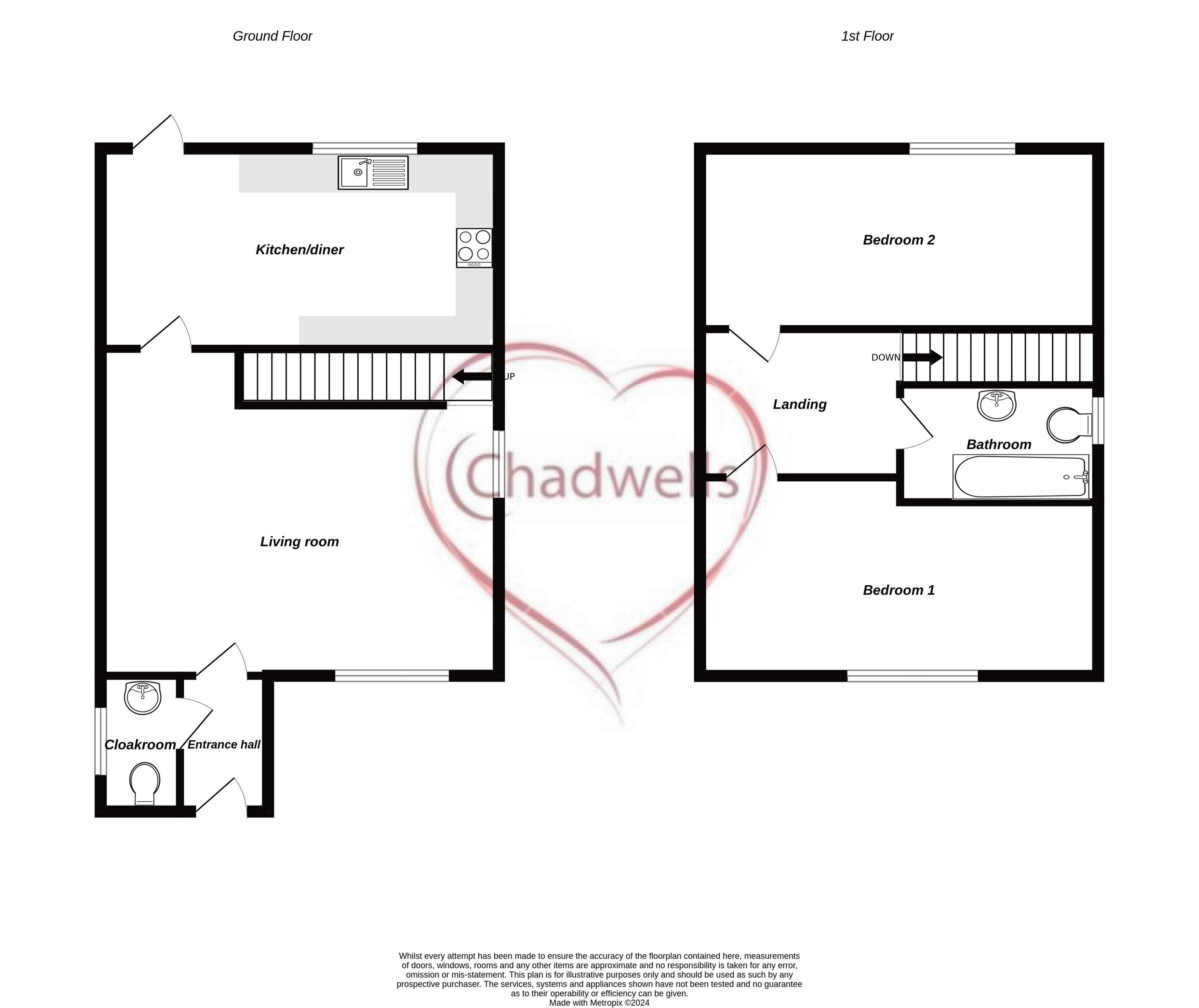 2 bed house to rent in Banksman Way, Ollerton, NG22 - Property Floorplan