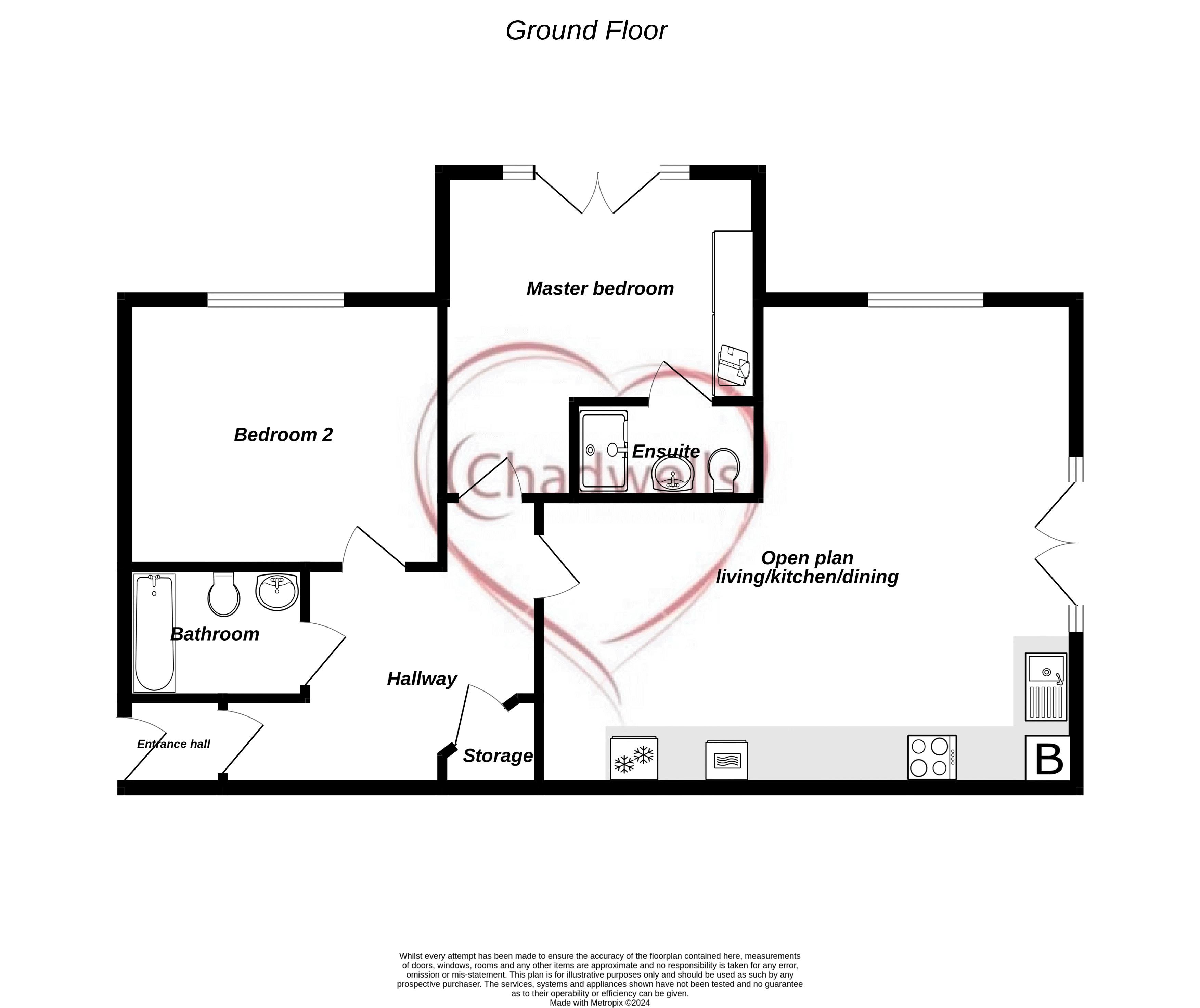 2 bed flat for sale in Goodwill Road, Ollerton, NG22 - Property Floorplan