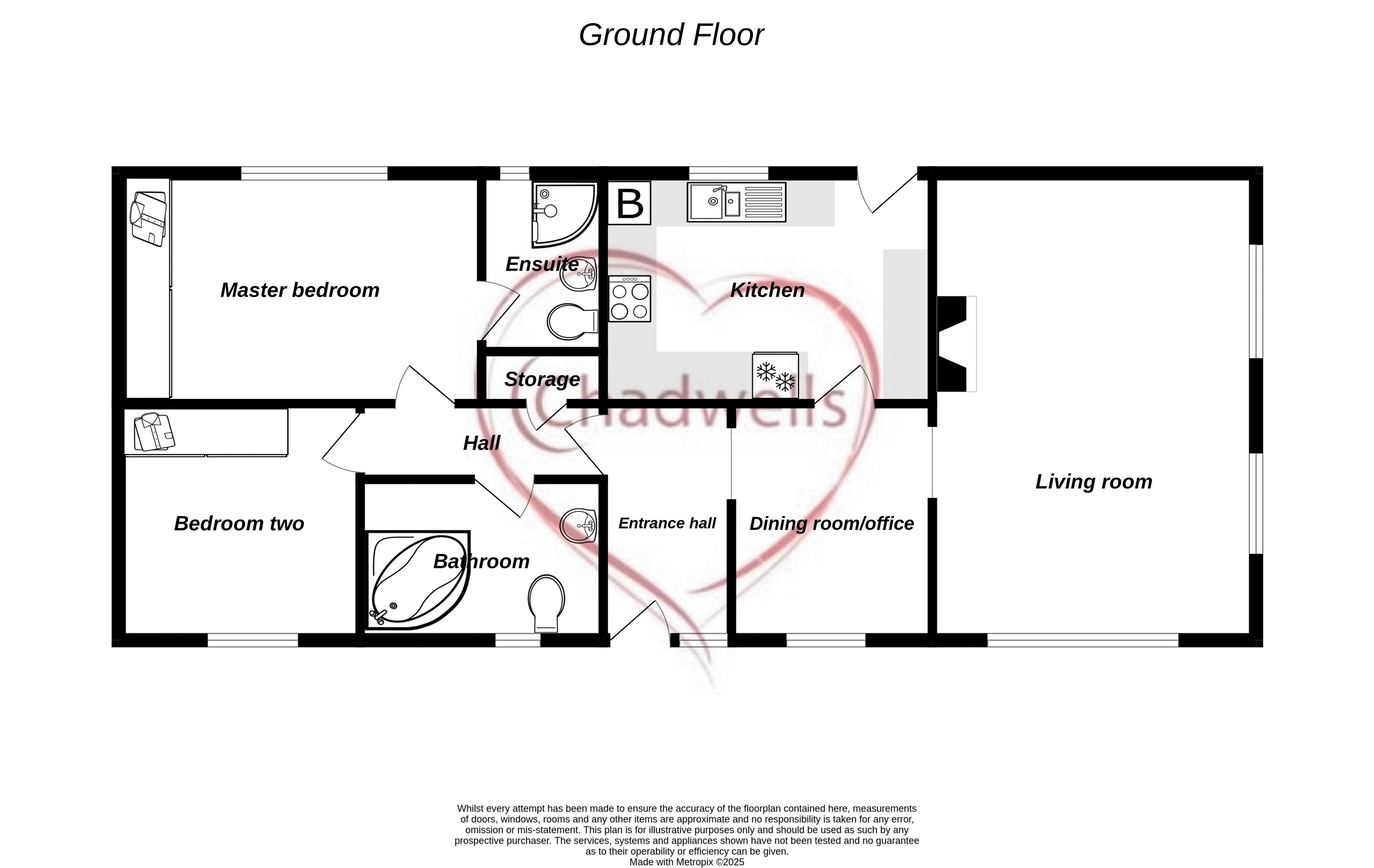 2 bed bungalow for sale in Wellow Road, Ollerton, NG22 - Property Floorplan