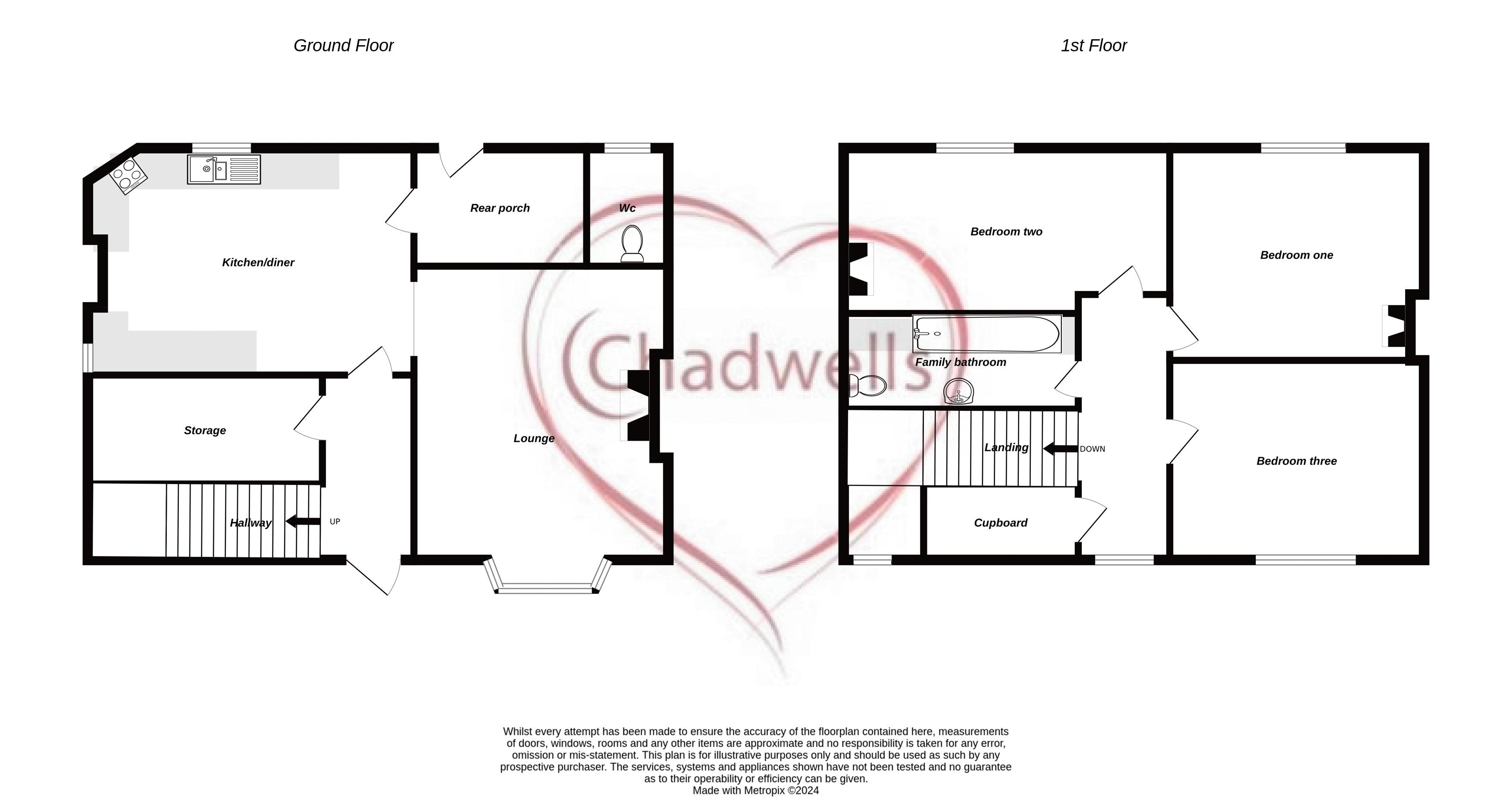 3 bed house for sale in Forest Road, Newark, NG22 - Property Floorplan