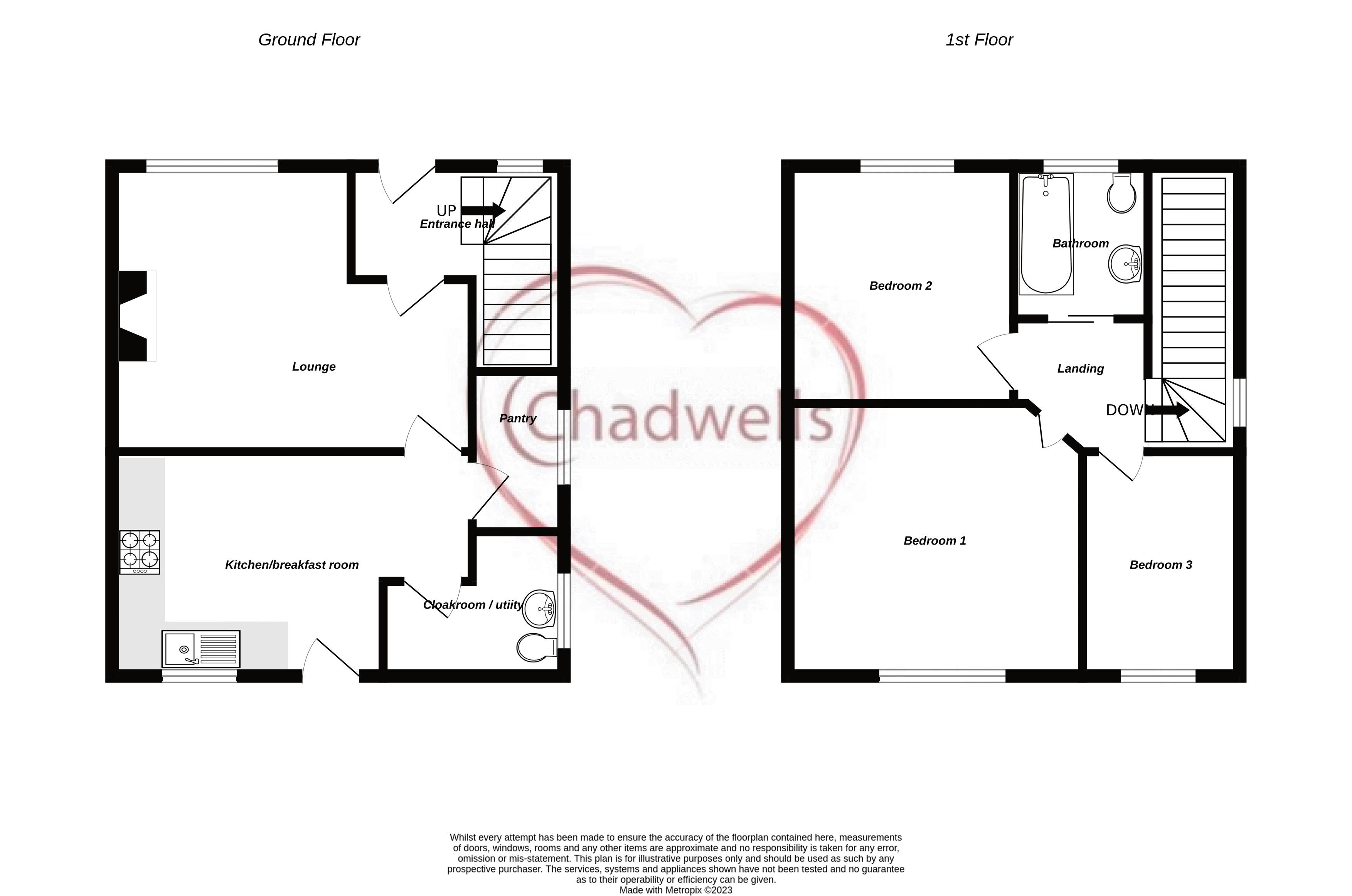 3 bed house for sale in Poplar Street, Ollerton, NG22 - Property Floorplan