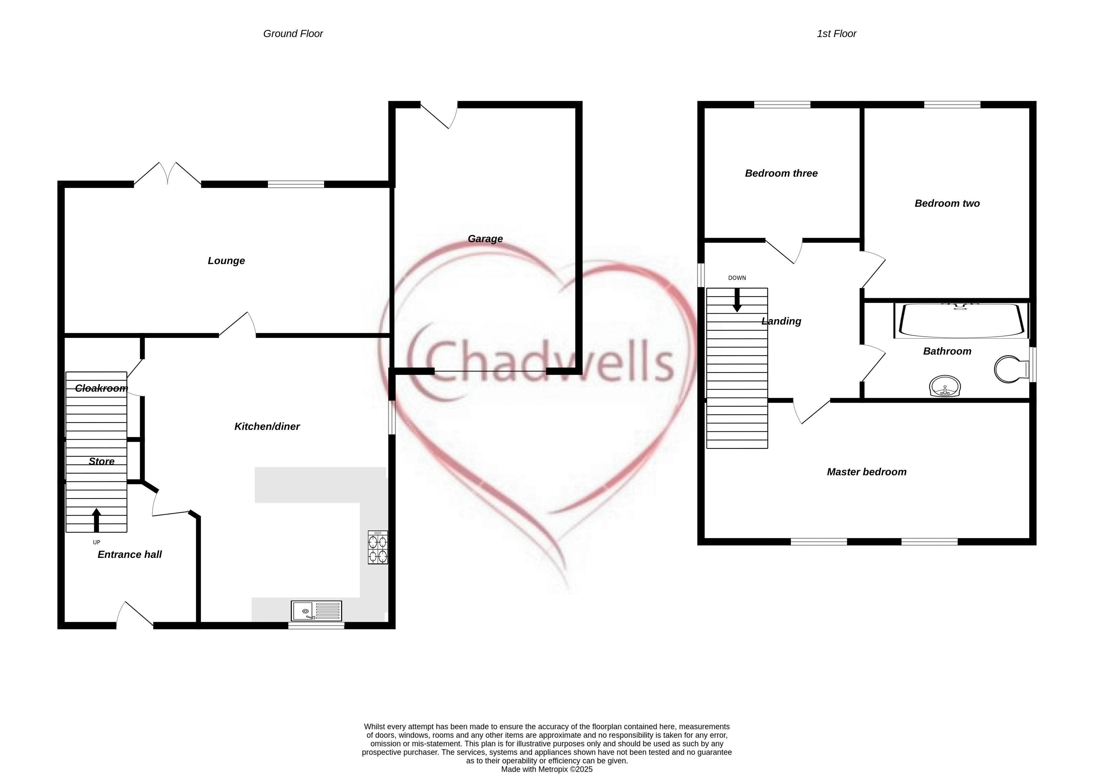 3 bed house for sale in Griffin Road, Ollerton, NG22 - Property Floorplan