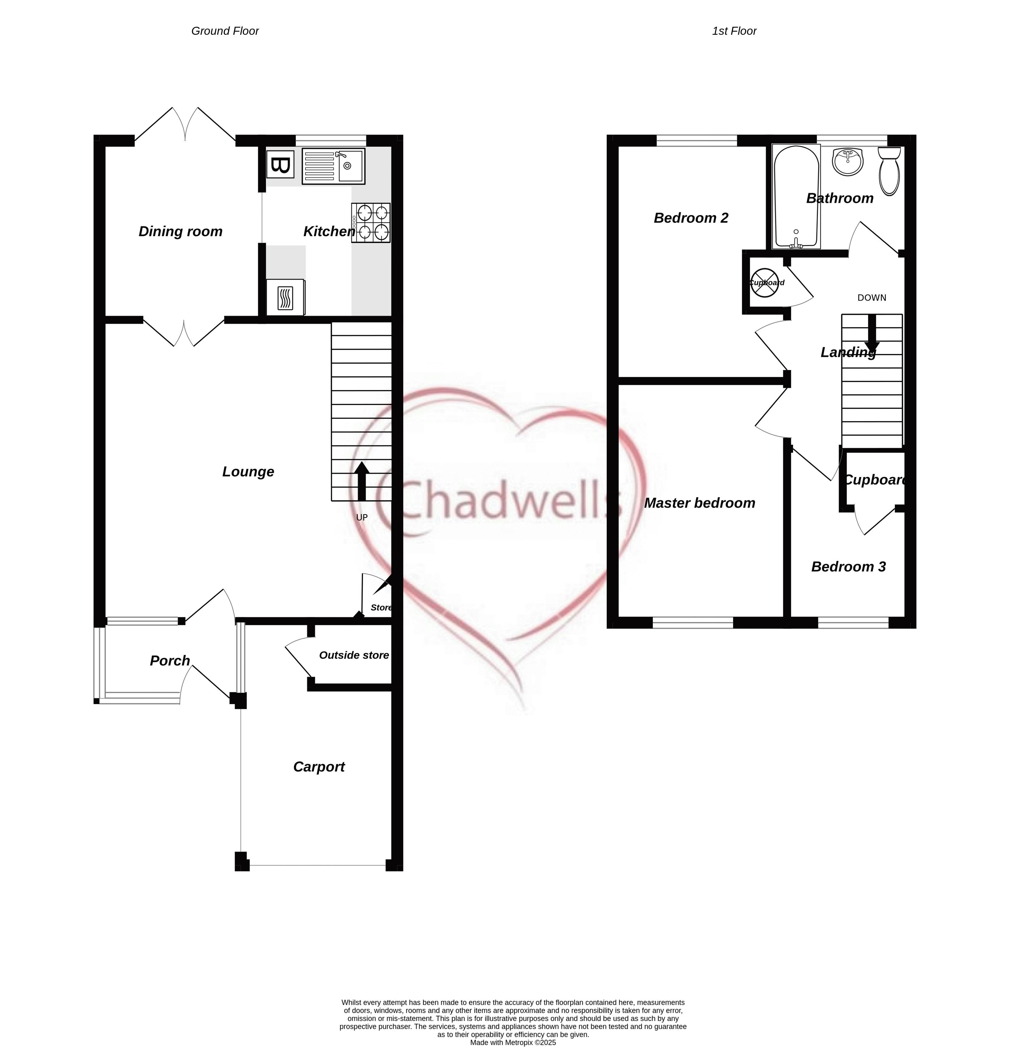 3 bed house to rent in George Dere Close, Newark, NG22 - Property Floorplan
