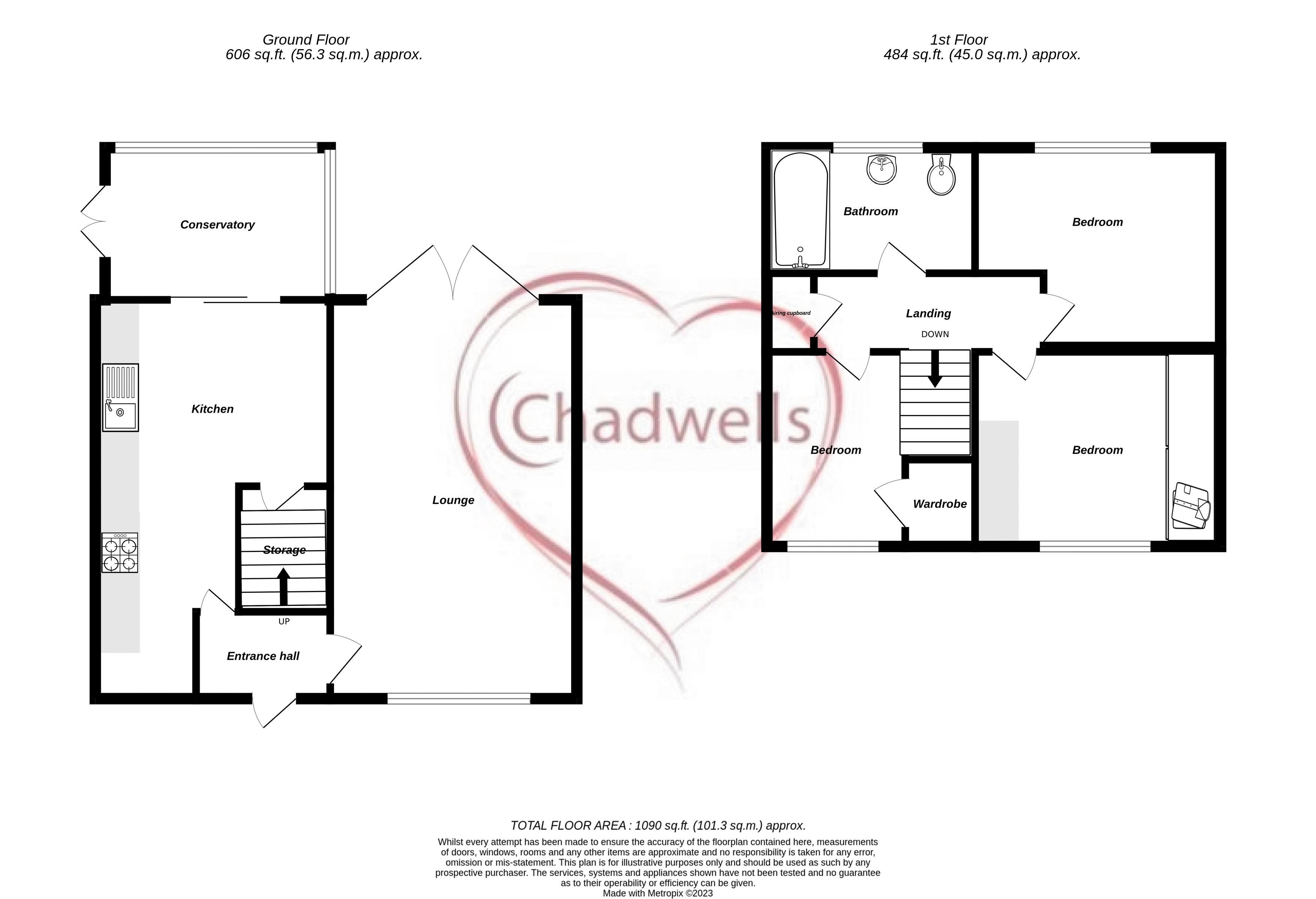3 bed house to rent in Dove Croft, Ollerton , NG22 - Property Floorplan