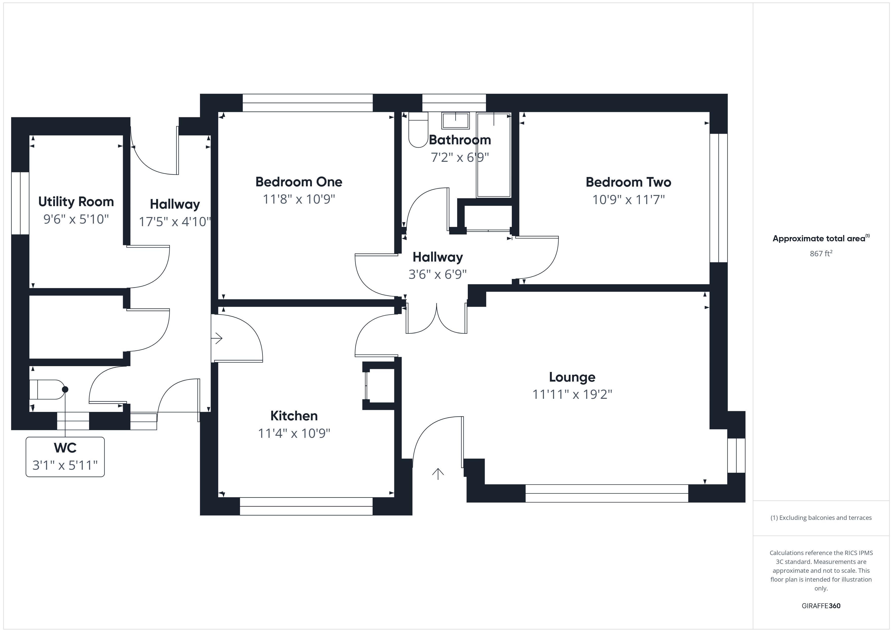 2 bed bungalow for sale in Archway Road, Clipstone, NG21 - Property Floorplan