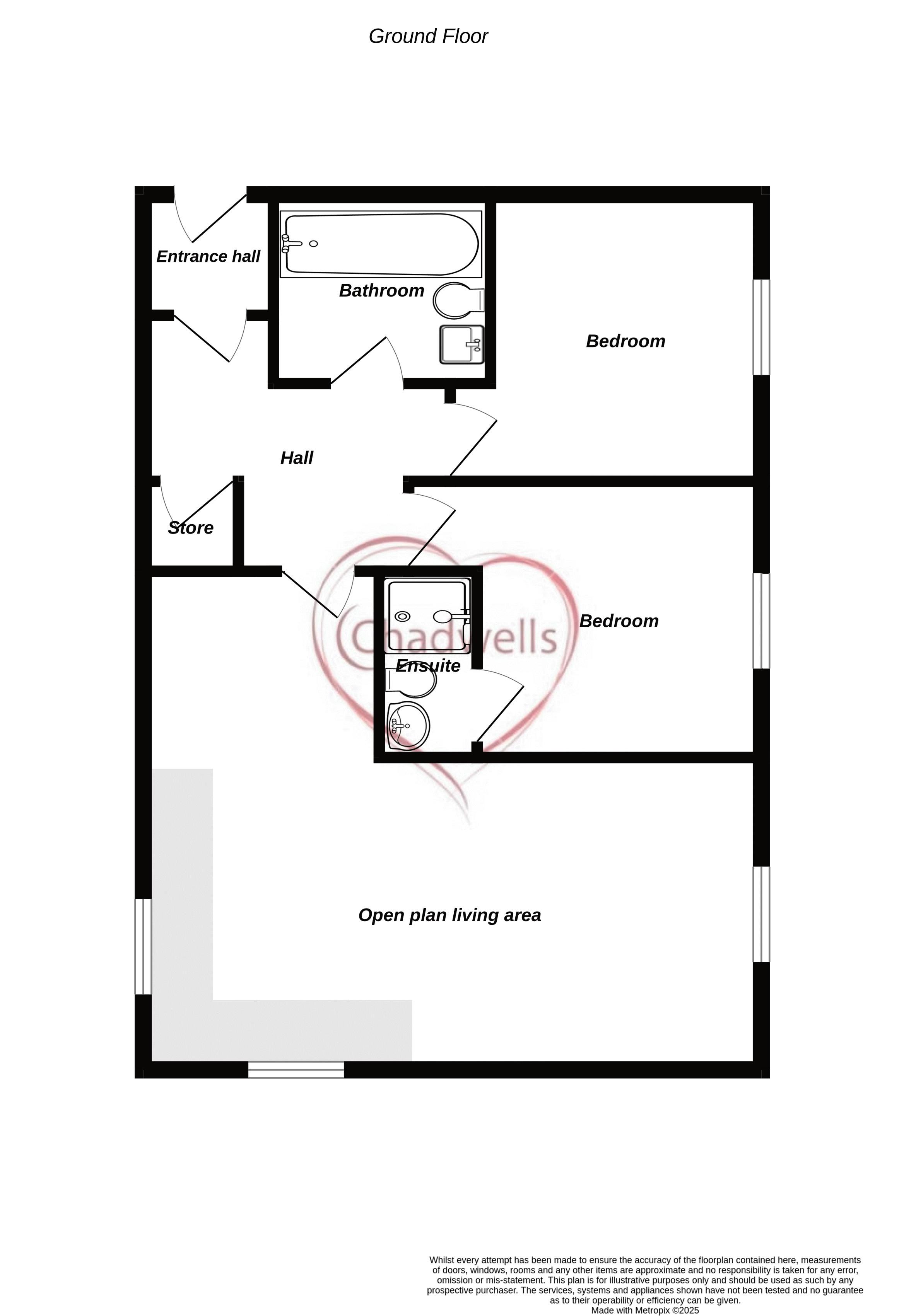 2 bed flat for sale in Goodwill Road, Ollerton , NG22 - Property Floorplan
