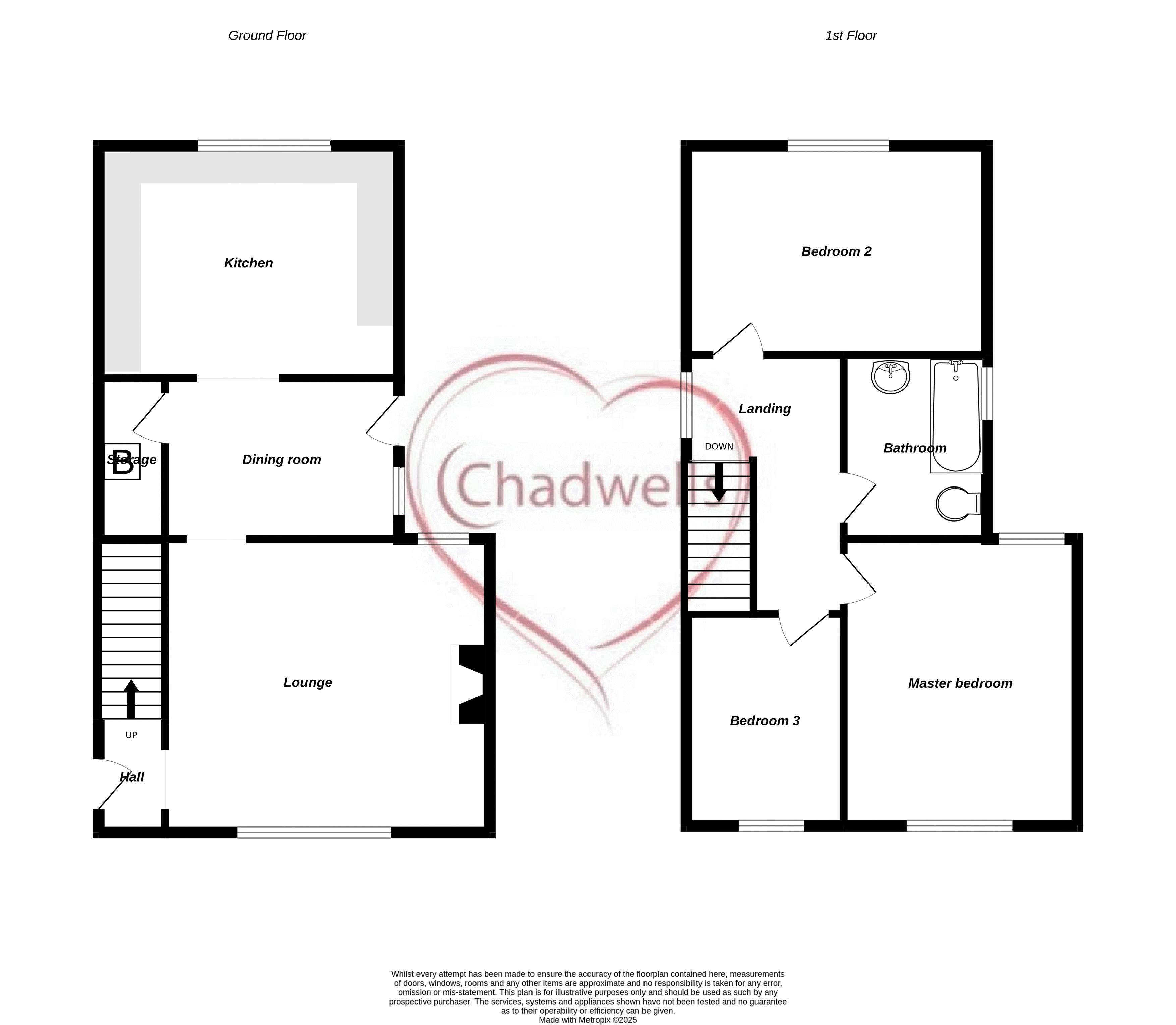 3 bed house for sale in Larch Road, Ollerton, NG22 - Property Floorplan