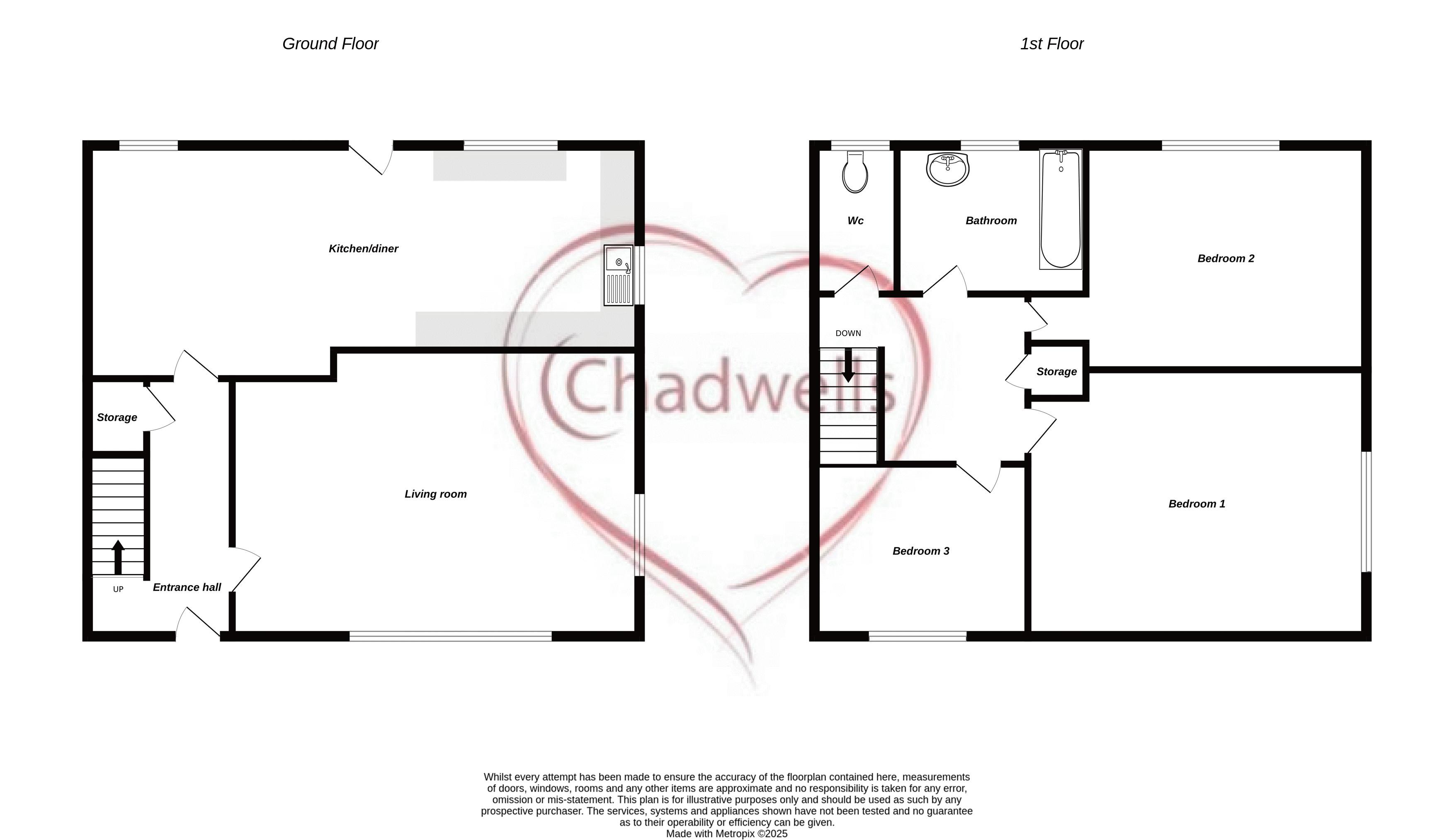 3 bed house for sale in Petersmith Drive, Ollerton, NG22 - Property Floorplan