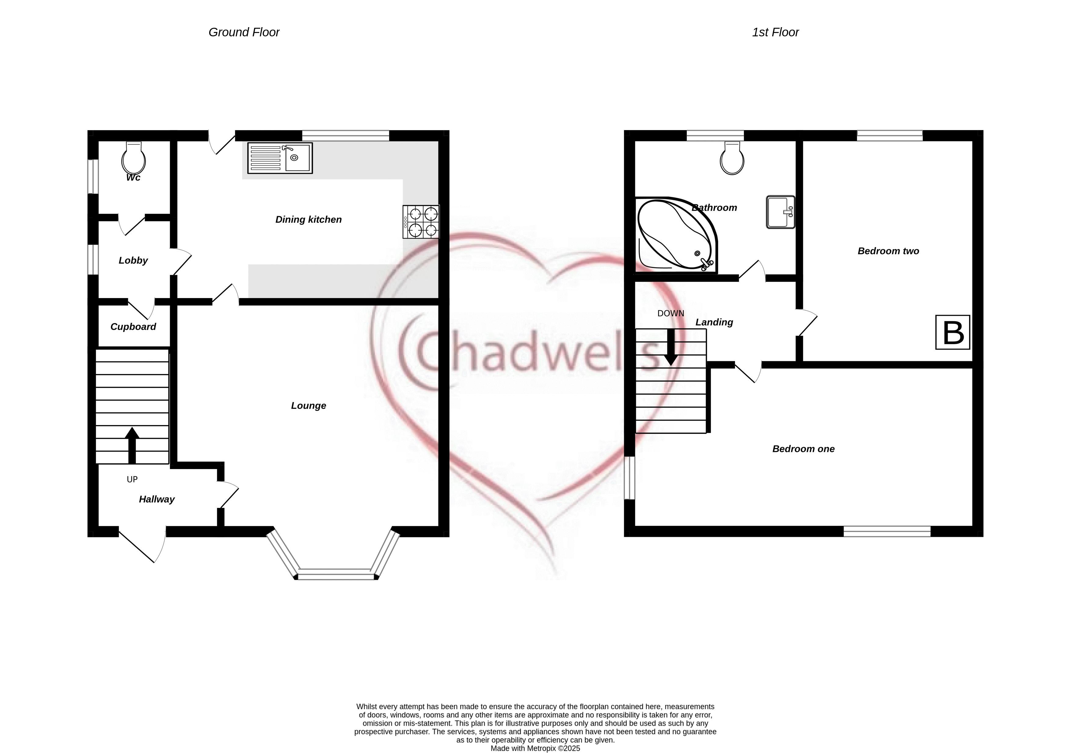 2 bed house for sale in Shelley Avenue, Mansfield, NG19 - Property Floorplan