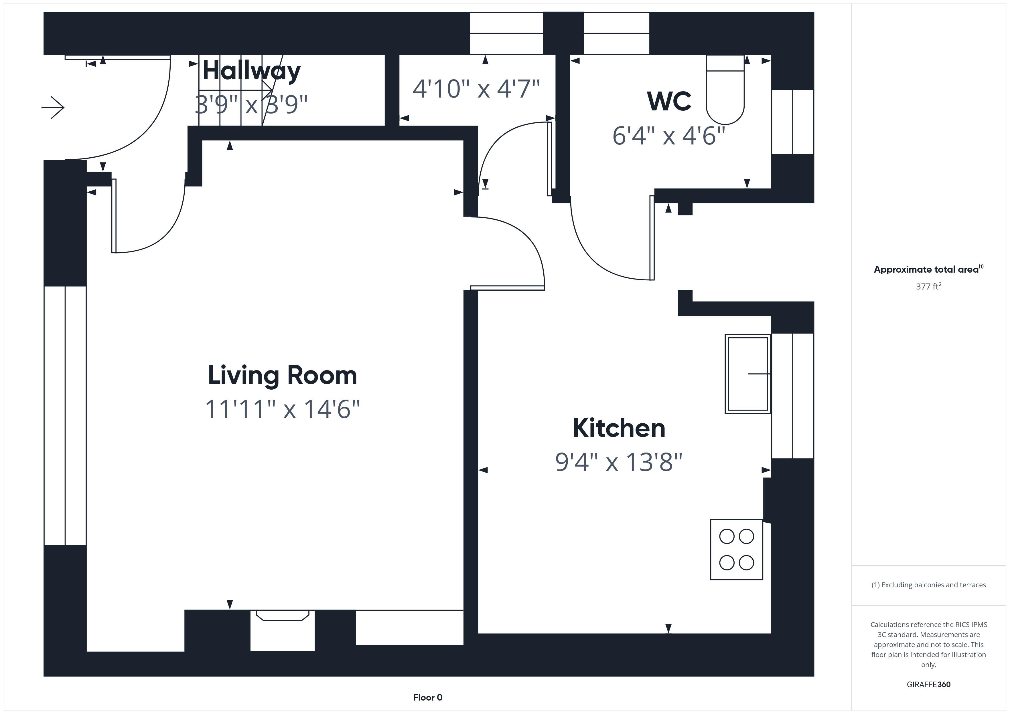 3 bed house for sale in Crompton Road, Bilsthorpe, NG22 - Property Floorplan