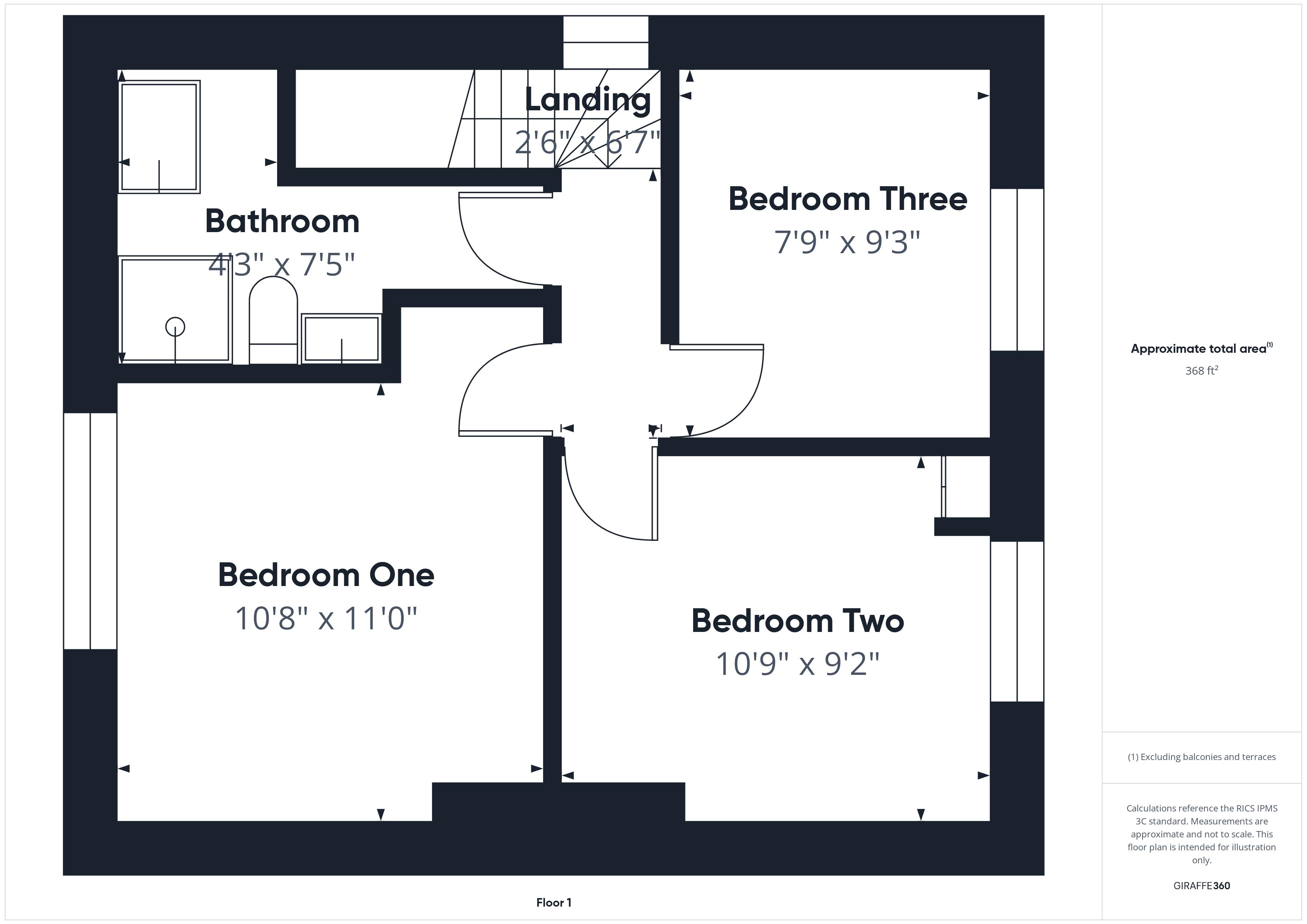 3 bed house for sale in Crompton Road, Bilsthorpe, NG22 - Property Floorplan